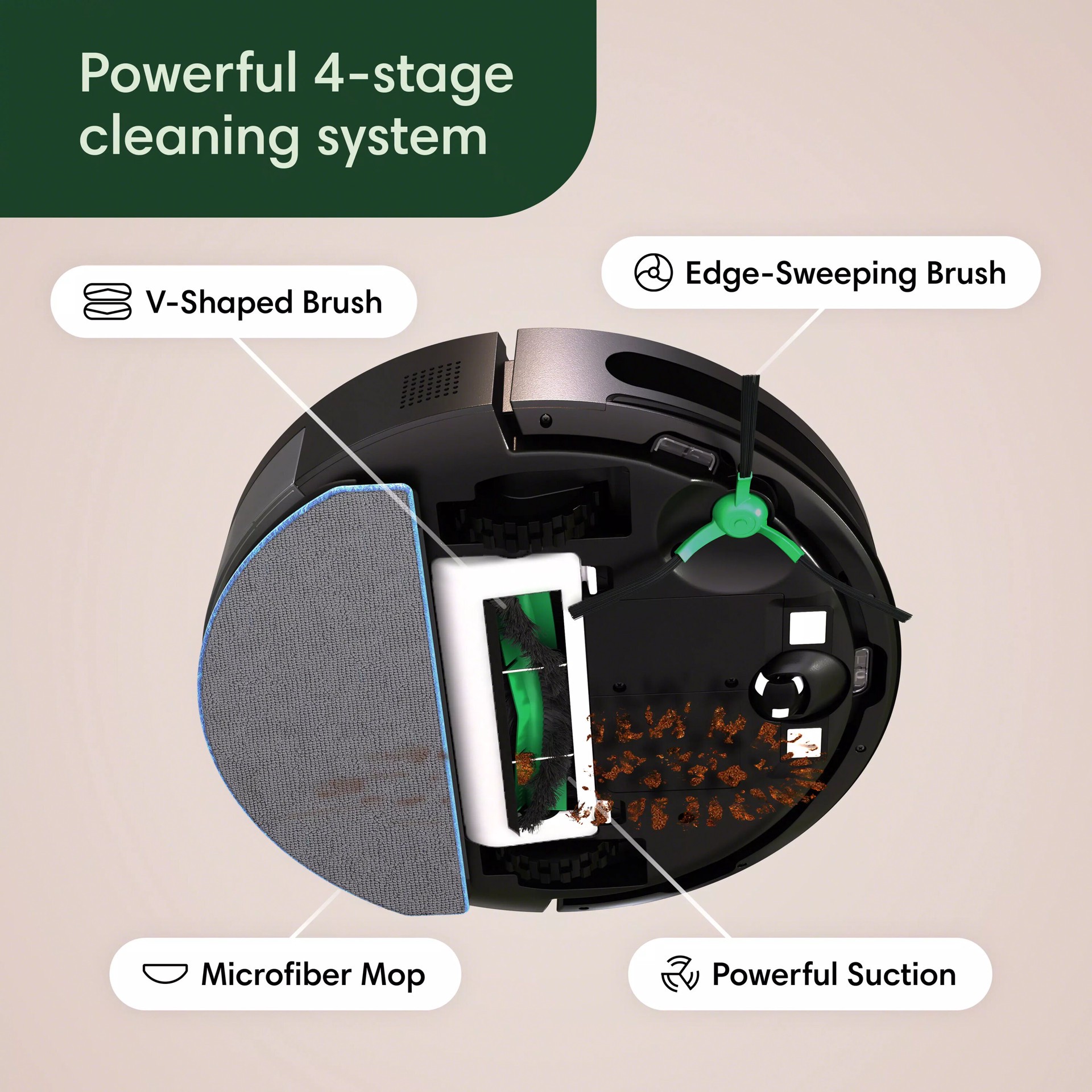 slide 3 of 6, iRobot Roomba Combo Essential Robot Y0140 Auto Charging Robotic Vacuum Cleaner and Mop, 1 ct