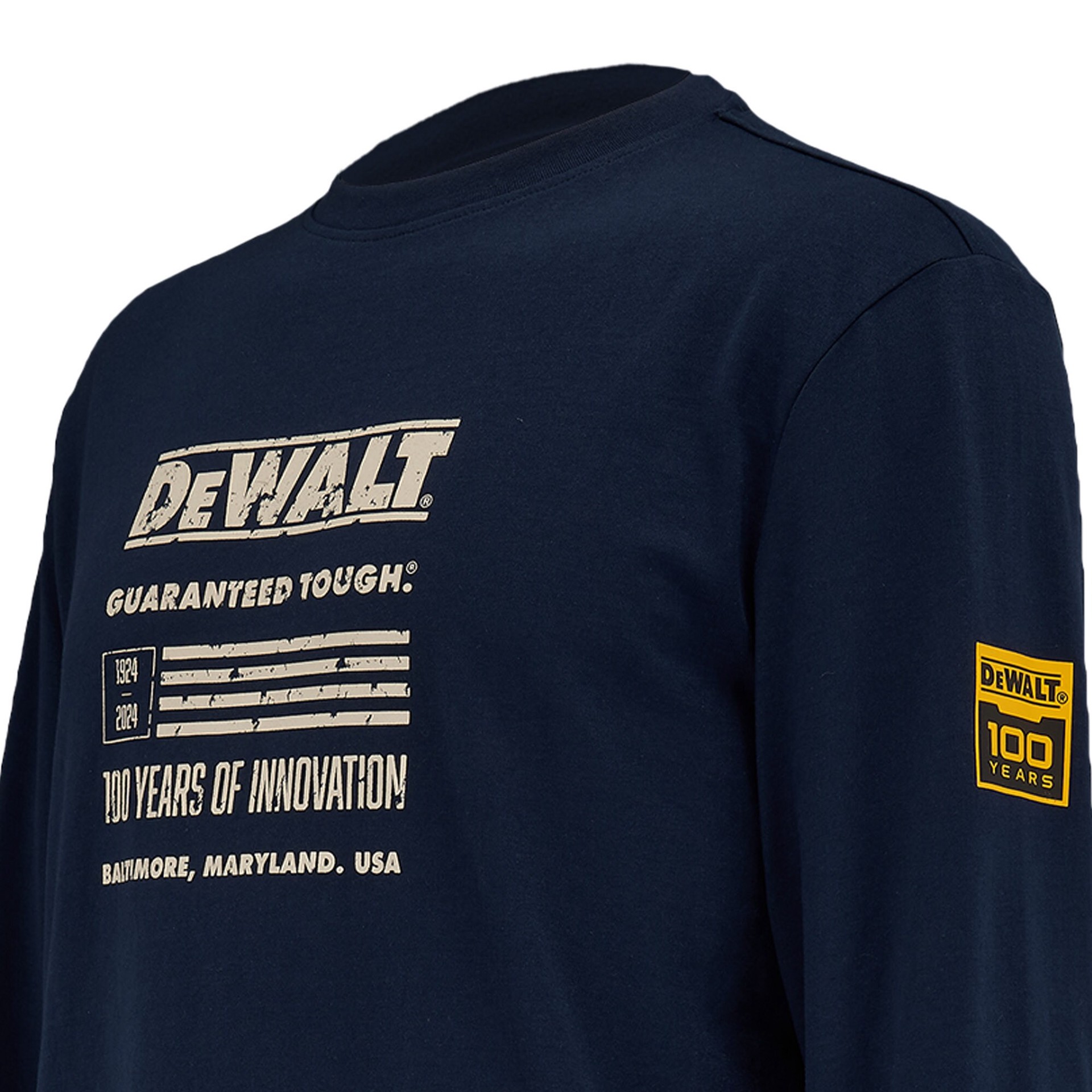 slide 2 of 4, DEWALT Men's Blue Long sleeve Graphic T-shirt ( XL ), 1 ct