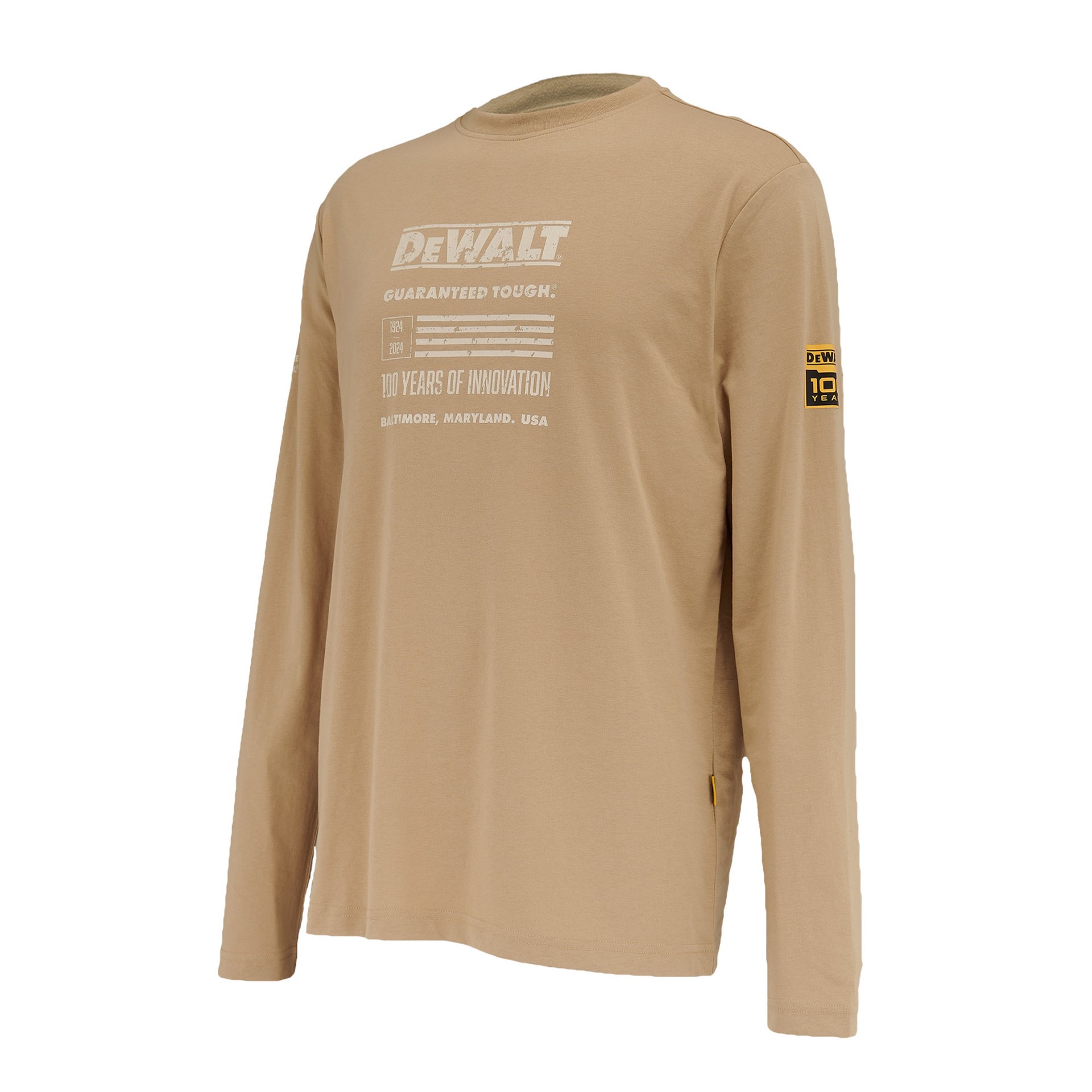slide 3 of 4, DEWALT Men's Brown Long sleeve Graphic T-shirt ( XL ), 1 ct