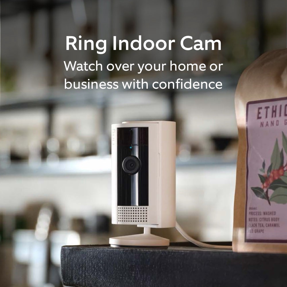 slide 2 of 6, Ring Indoor Cam (2nd Gen) - Plug-In Smart Security Wifi Video Camera, with Included Privacy Cover, Night Vision, White, 2-Pack, 1 ct