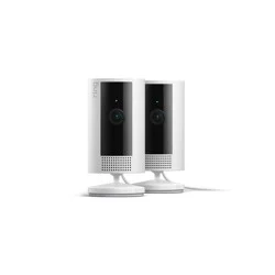 Ring Indoor Cam (2023 Release) - 1080p HD Video, Night Vision, Two-Way Talk, Motion-Activated Notifications, Privacy Cover, Siren, Works with Alexa 2pk - White