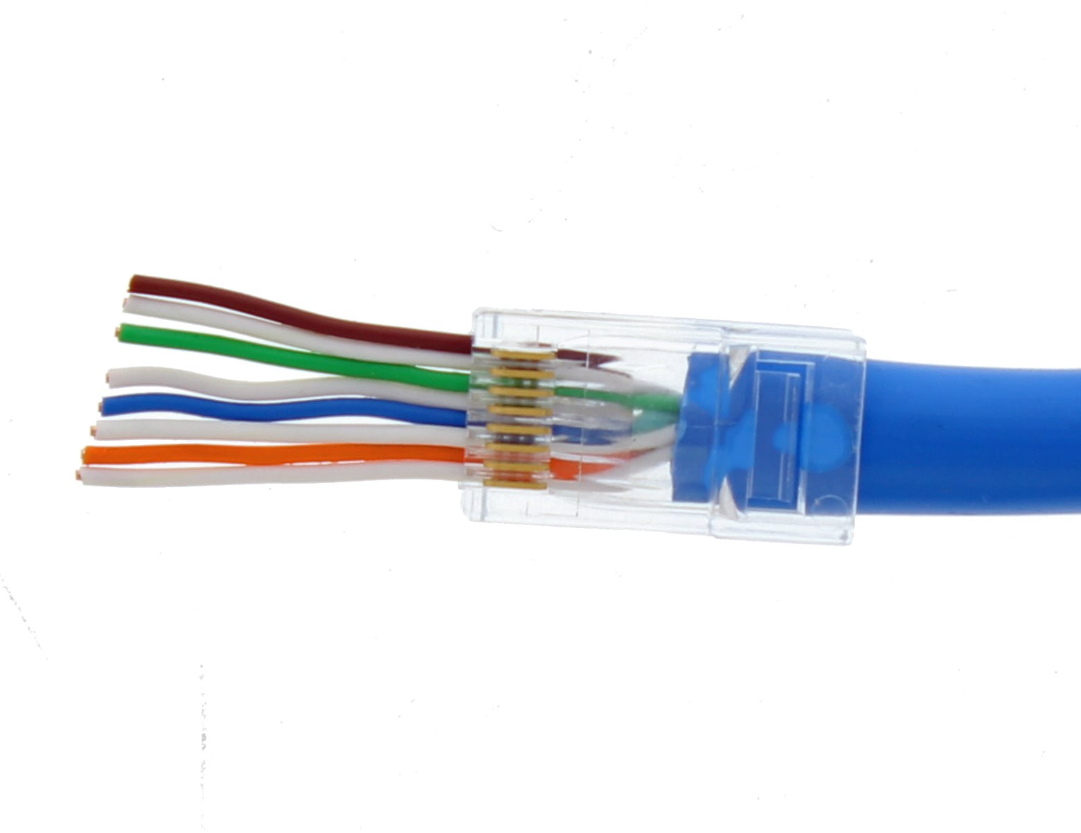slide 4 of 6, IDEAL 25 -Pack Cat6 RJ45 Modular plug, 1 ct