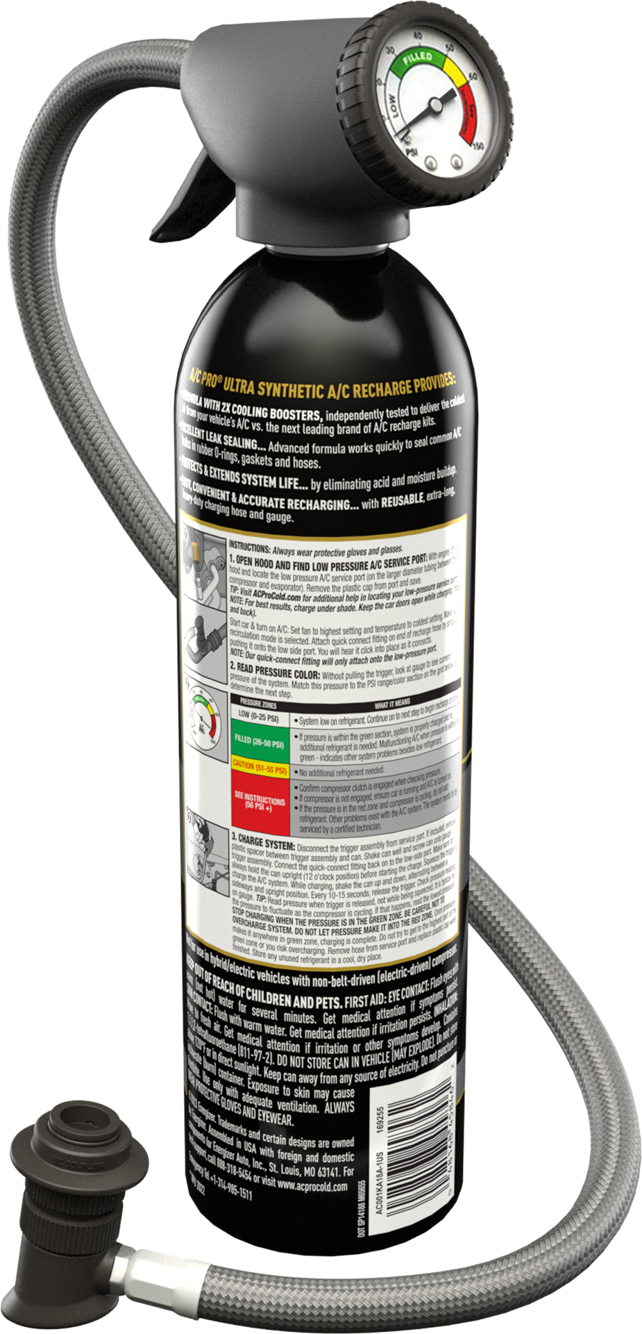 slide 2 of 2, A/C Pro 18-fl oz Refrigerant, 1 ct