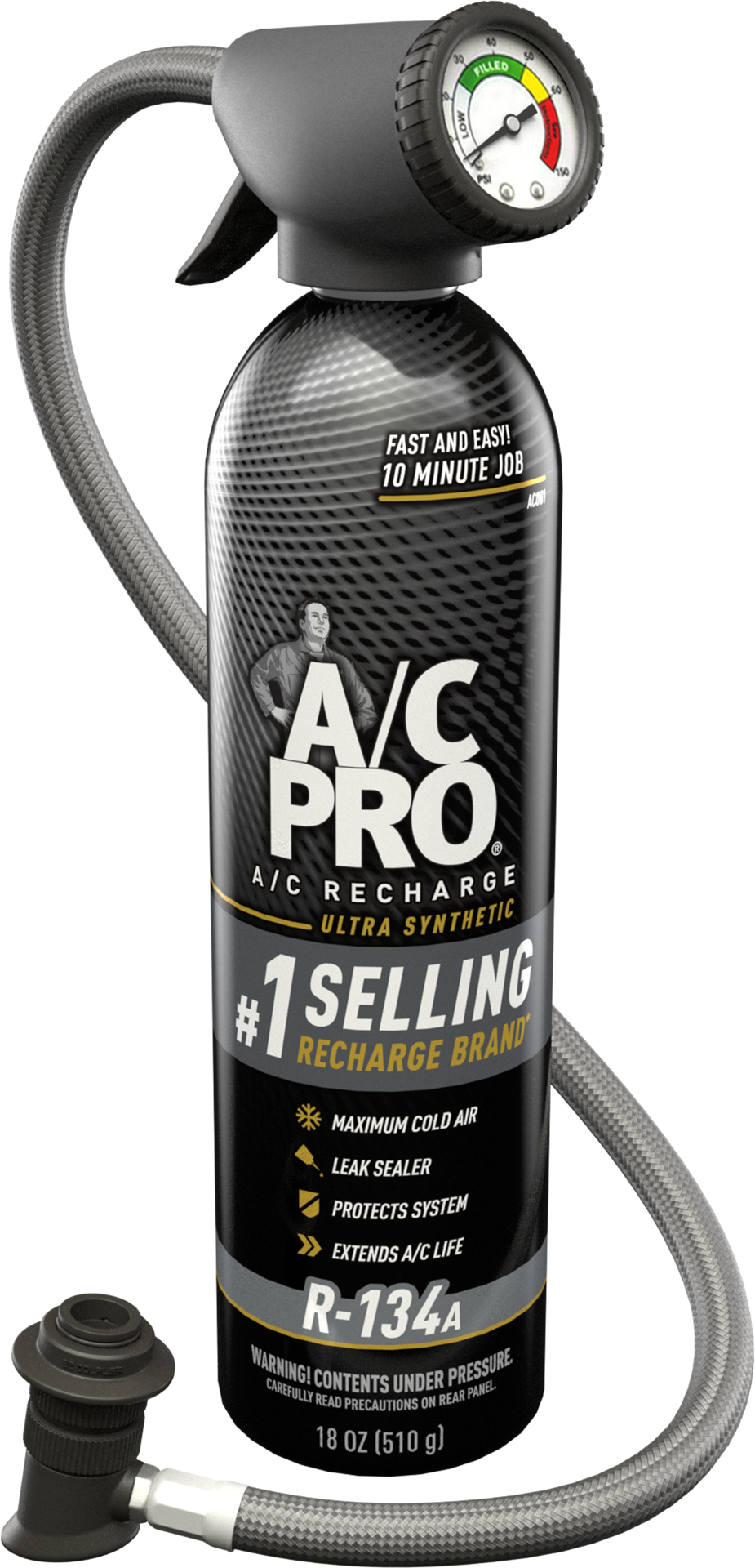 slide 1 of 2, A/C Pro 18-fl oz Refrigerant, 1 ct
