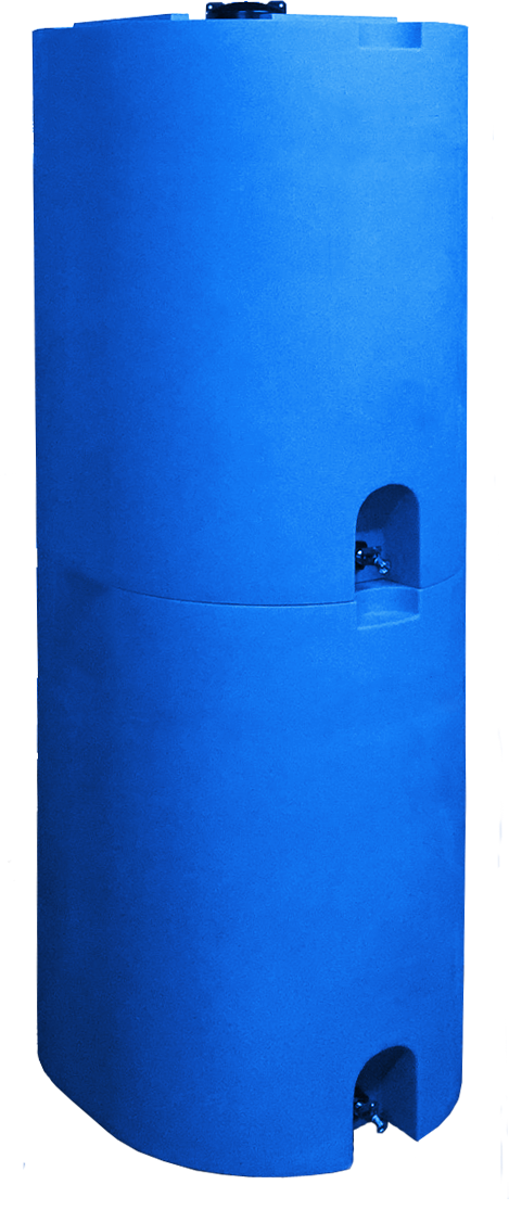 slide 4 of 6, WaterPrepared 55-Gallon Plastic Blue Water Storage Tank, 1 ct