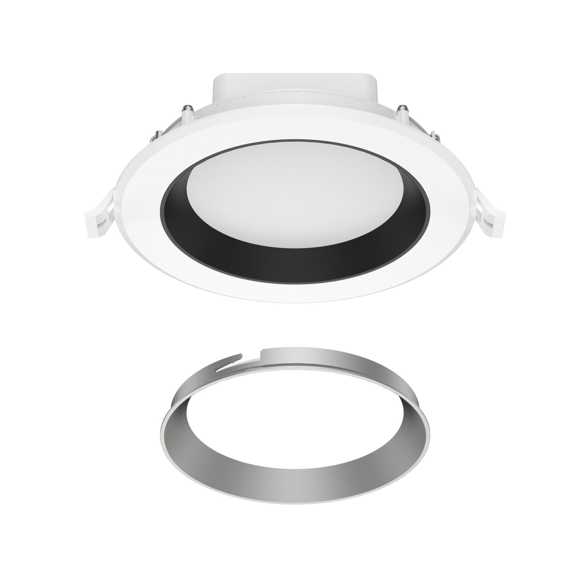 slide 1 of 6, Utilitech White 6-in 850 -Lumens Switchable white Round Dimmable LED Wet rated Recessed Downlight, 1 ct