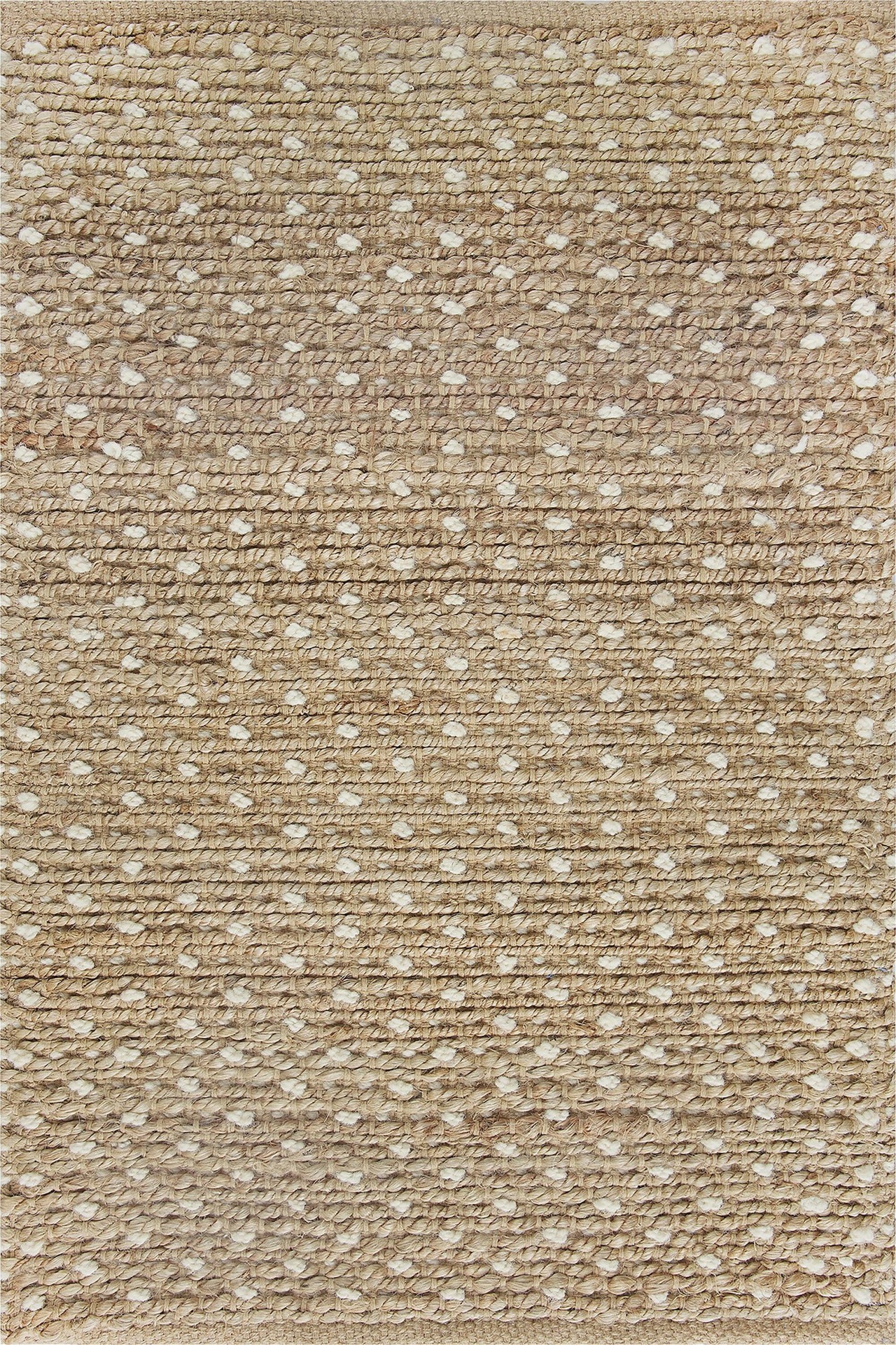 slide 2 of 6, allen + roth Speckled Dunes 2 x 3 (ft) Loomed Jute Natural Ivory Rectangular Indoor Throw rug, 1 ct