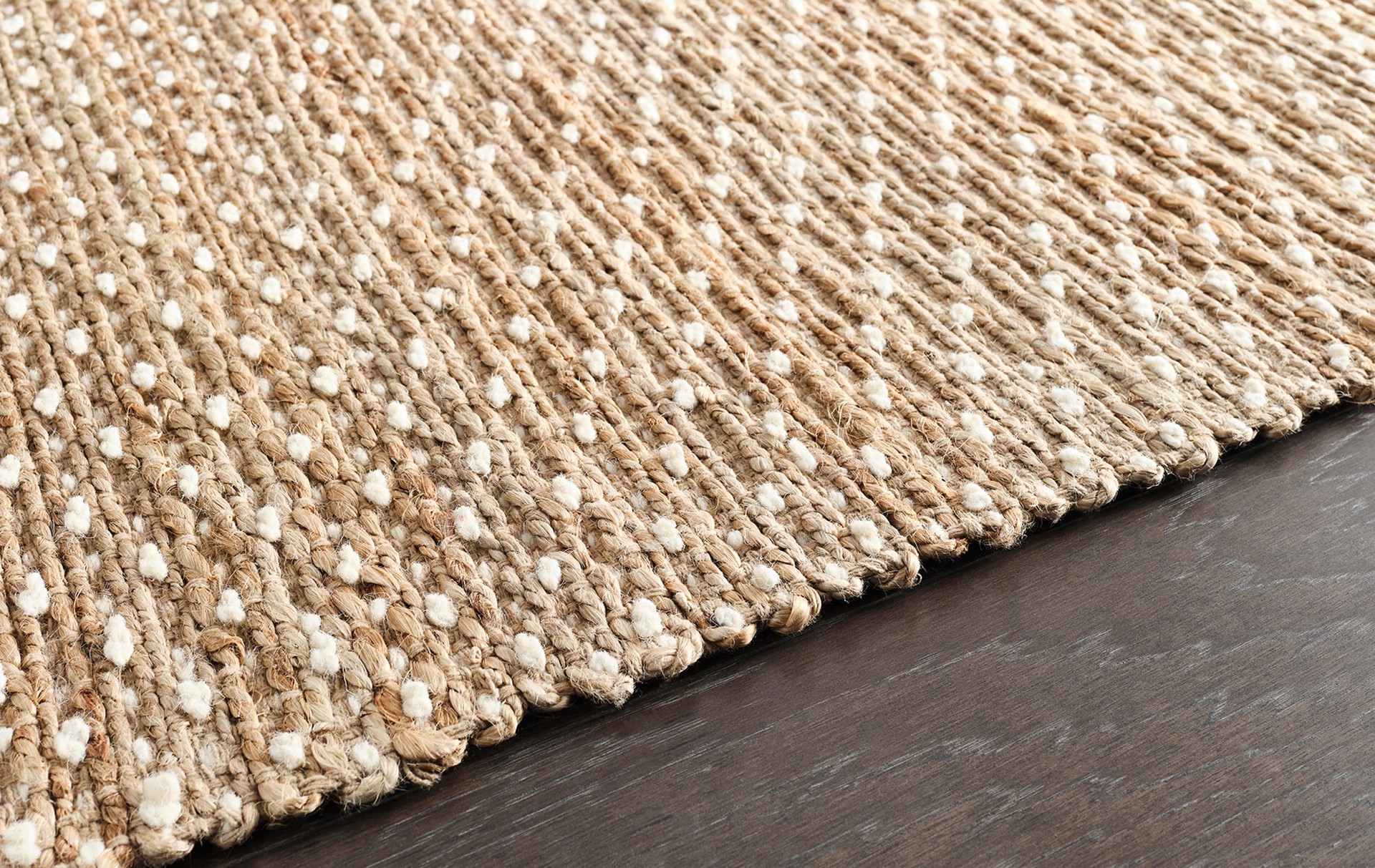 slide 4 of 6, allen + roth Speckled Dunes 2 x 3 (ft) Loomed Jute Natural Ivory Rectangular Indoor Throw rug, 1 ct