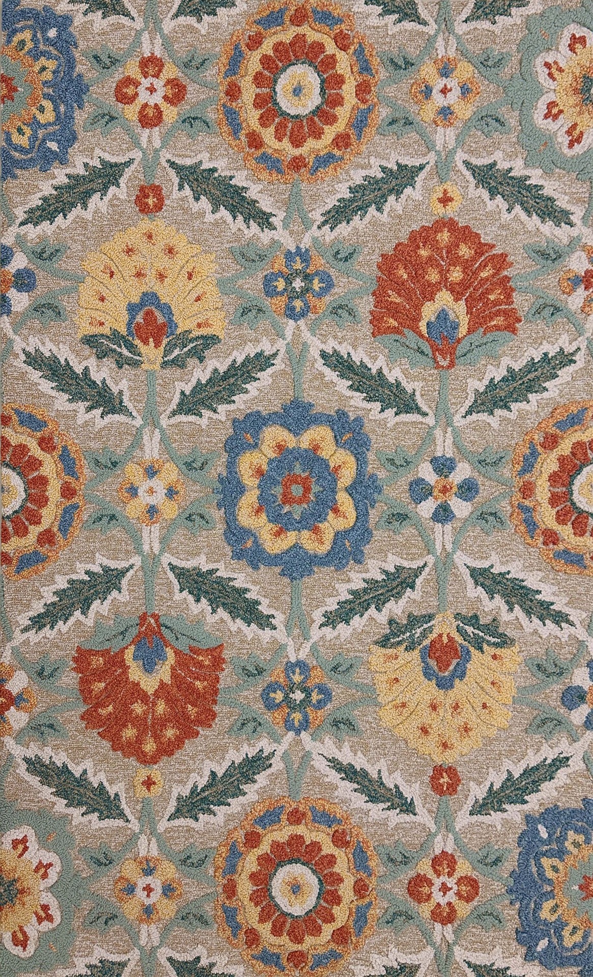 slide 2 of 6, allen + roth with STAINMASTER Covert Sparks 5 x 8 (ft) Tufted Warm-Linen Rectangular Indoor/Outdoor Area rug, 1 ct