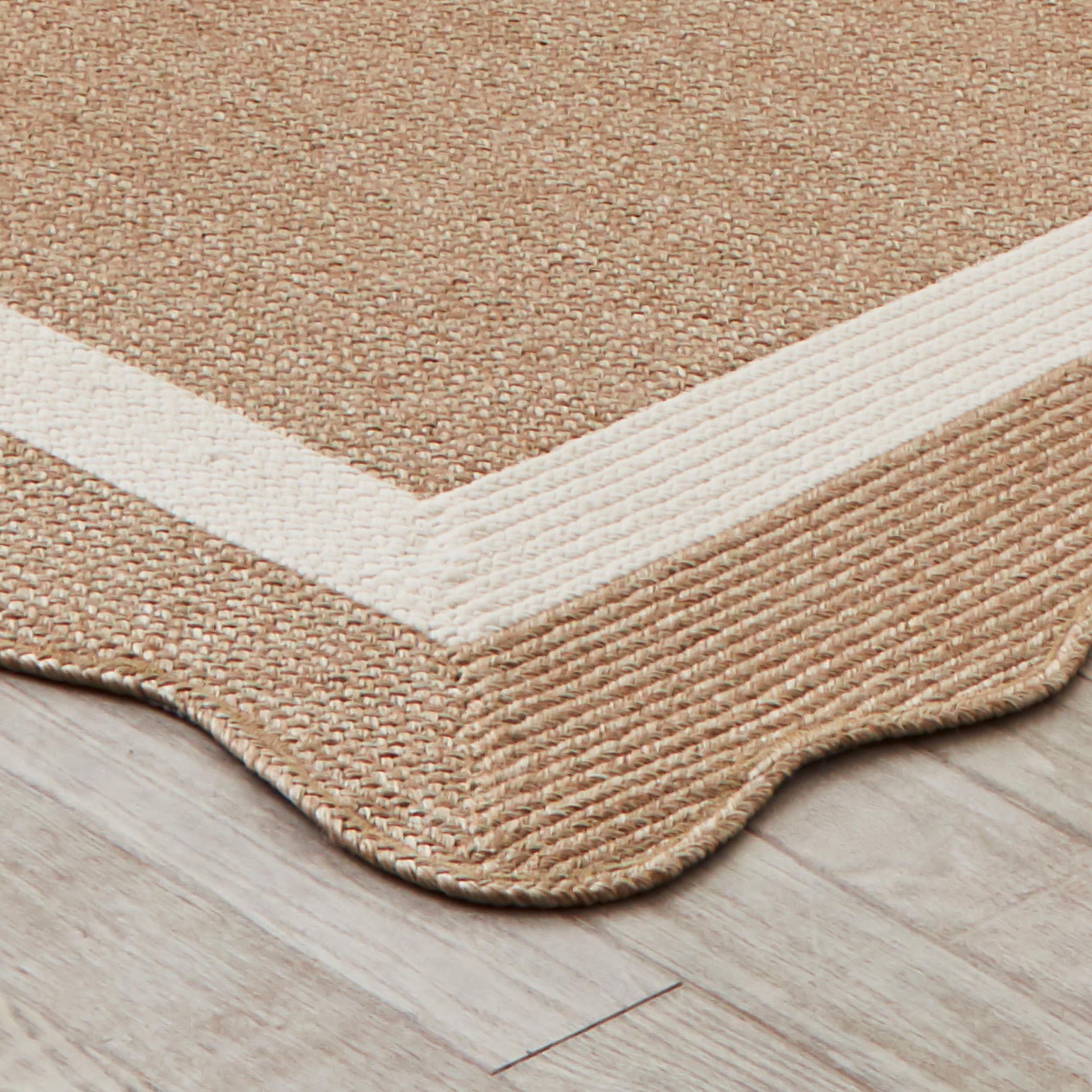 slide 5 of 6, allen + roth Wavy Wheat 2 x 7 (ft) Braided Natural Ivory Rectangular Indoor Runner rug, 1 ct