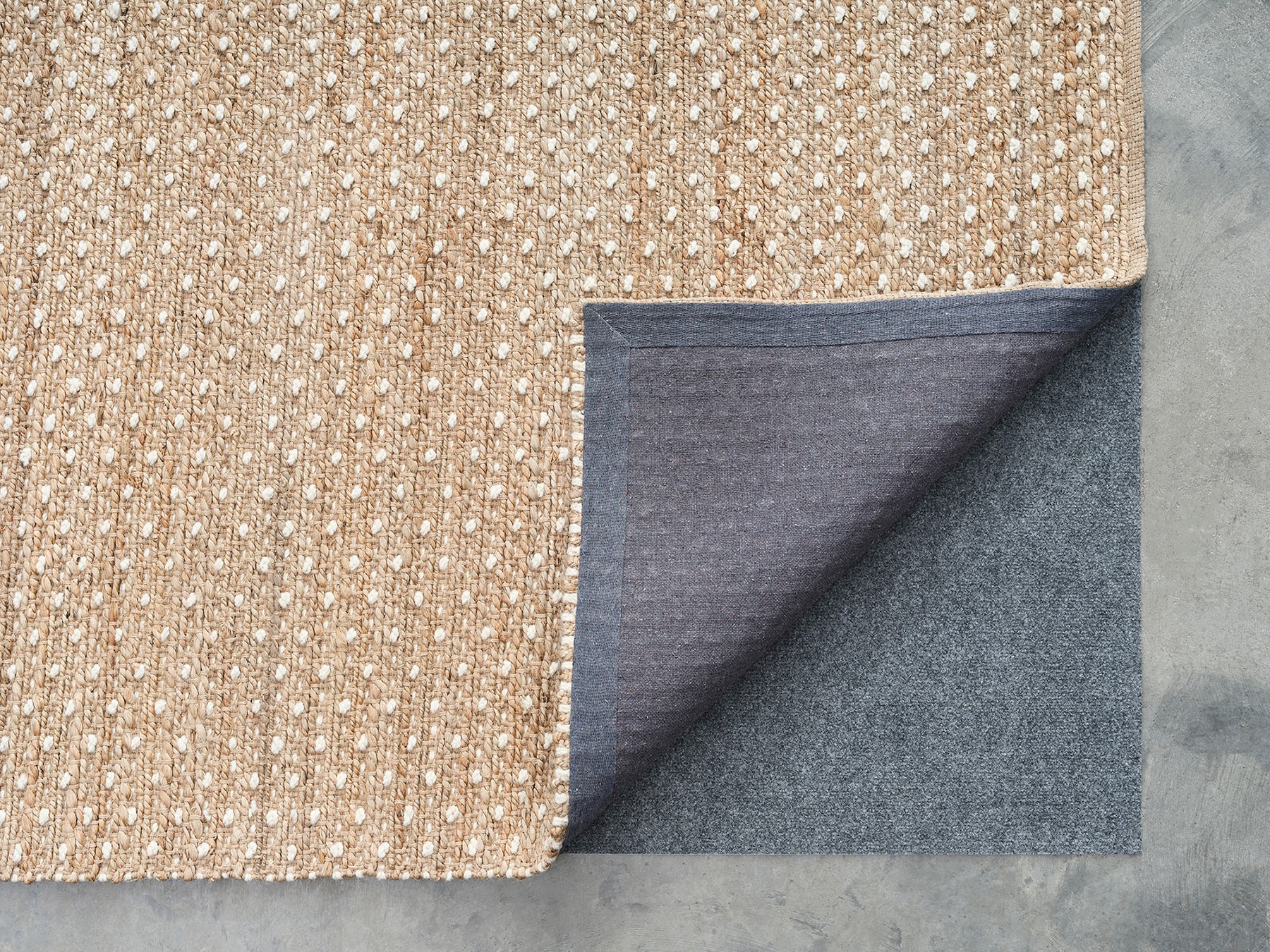 slide 3 of 6, allen + roth Speckled Dunes 5 x 8 (ft) Loomed Jute Natural Ivory Rectangular Indoor Area rug, 1 ct