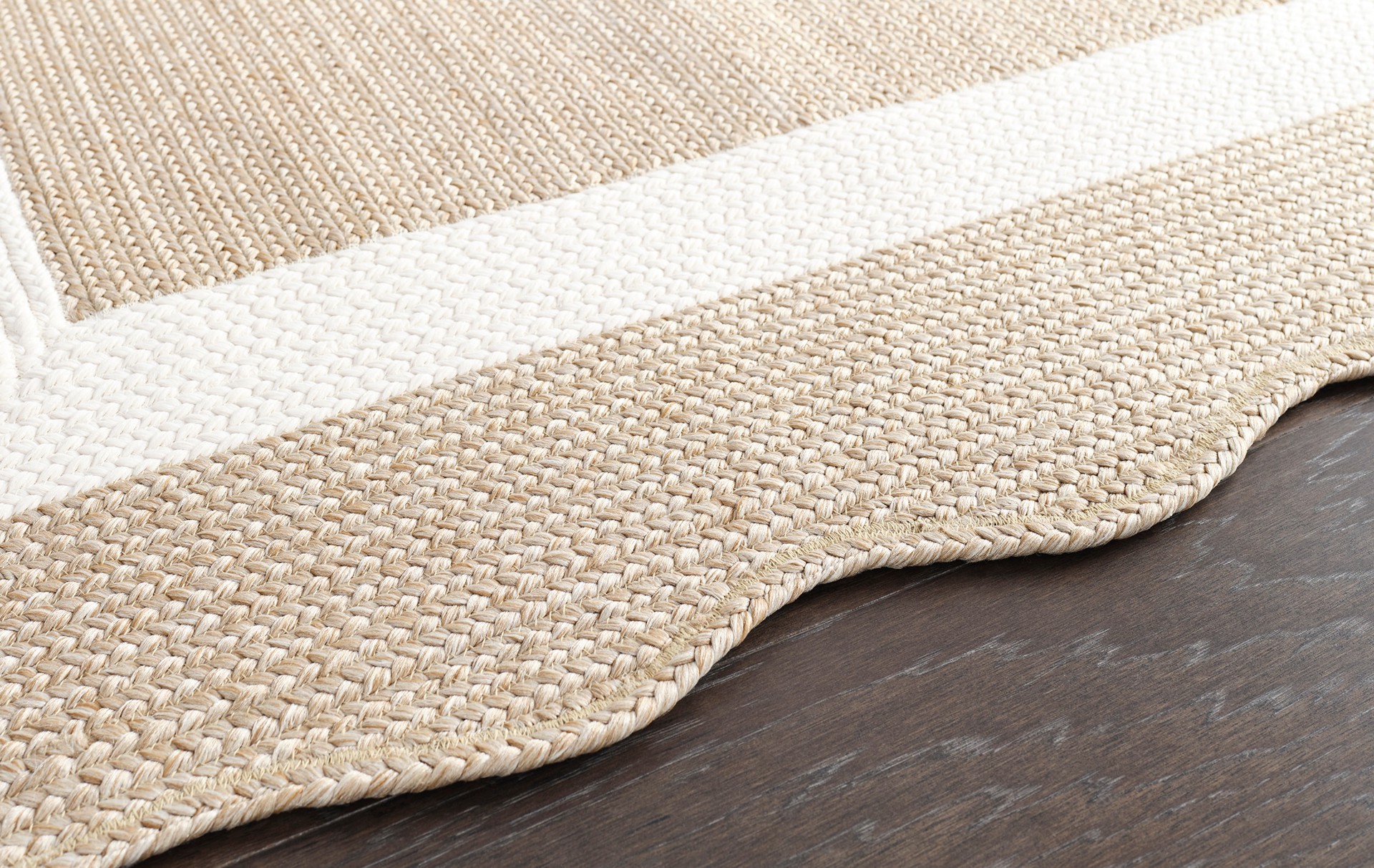 slide 4 of 6, allen + roth Wavy Wheat 5 x 8 (ft) Braided Natural Ivory Rectangular Indoor Area rug, 1 ct