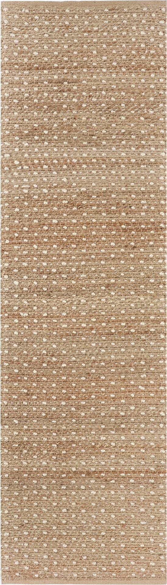 slide 1 of 1, allen + roth Speckled Dunes 2 X 7 (ft) Jute Natural Ivory Indoor Runner Rug, 1 ct