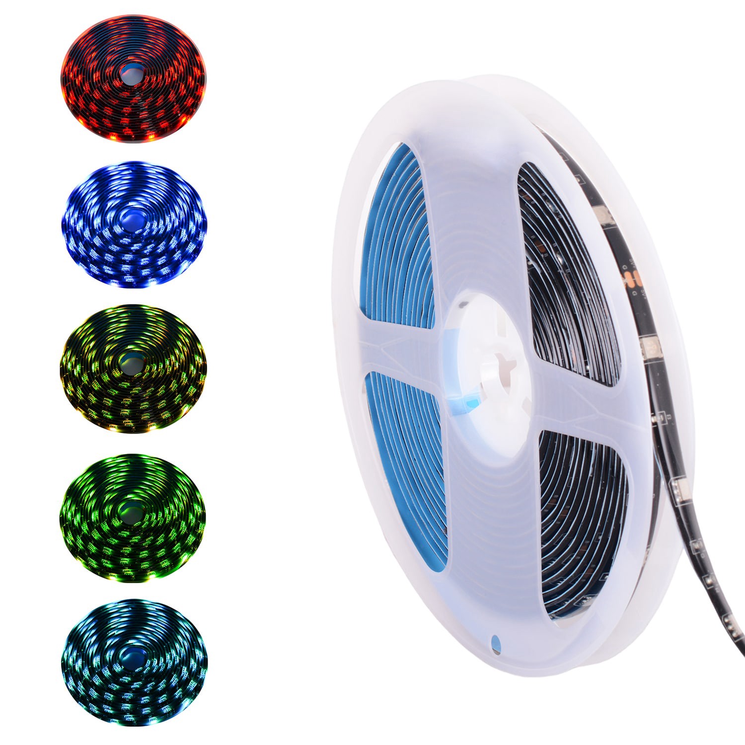 slide 1 of 6, Utilitech Indoor 16.4-ft LED Multicolor Strip Light, 1 ct