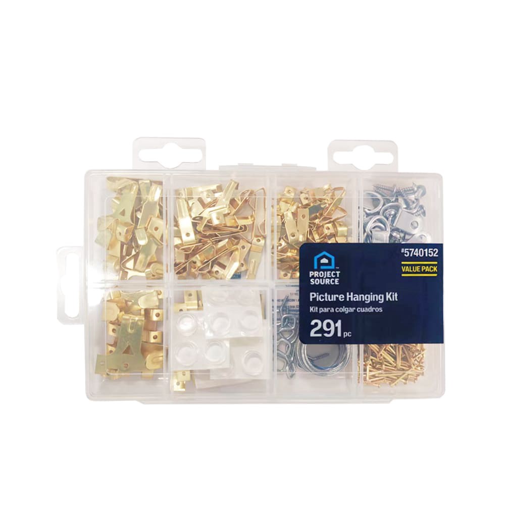slide 4 of 6, Project Source Steel 75-lb Capacity Picture hanging kit 291 - Pack, 1 ct