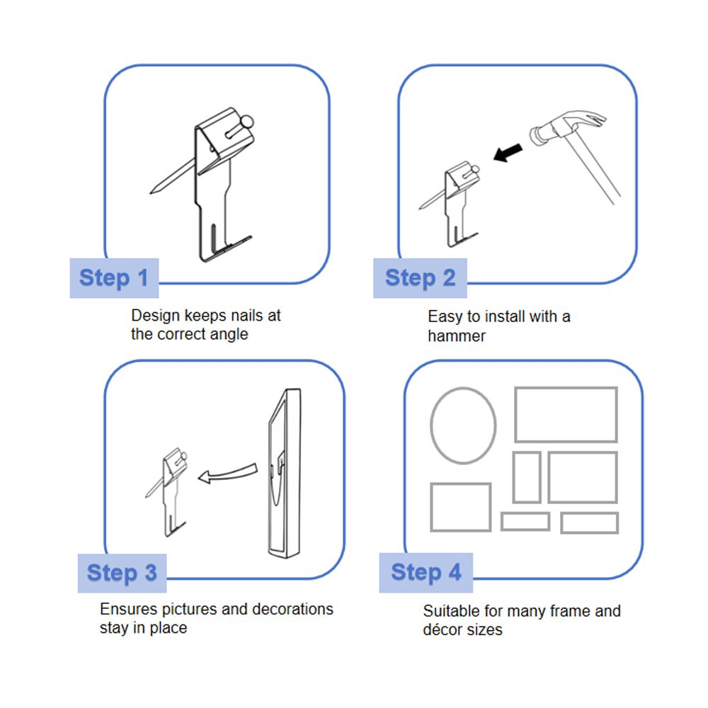 slide 5 of 6, Project Source Steel 75-lb Capacity Picture hanging kit 291 - Pack, 1 ct