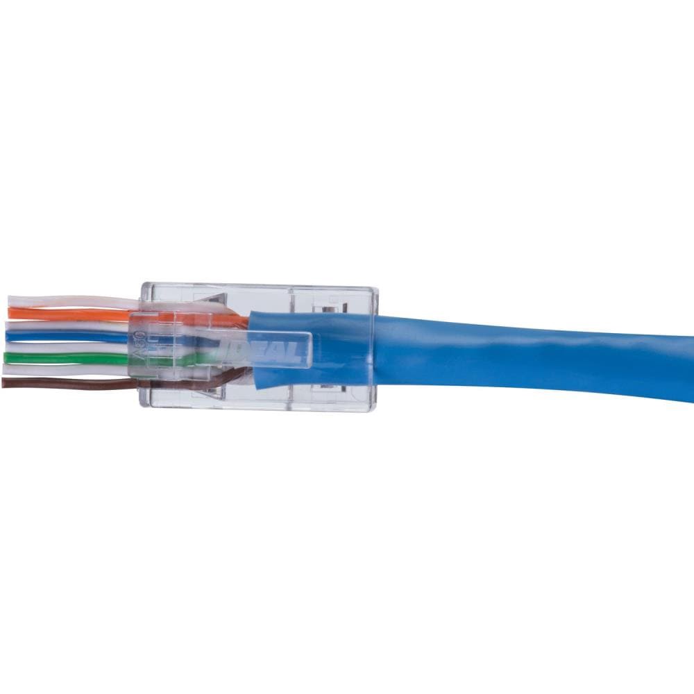 slide 5 of 6, IDEAL 50 -Pack Cat6 RJ45 Modular plug, 1 ct