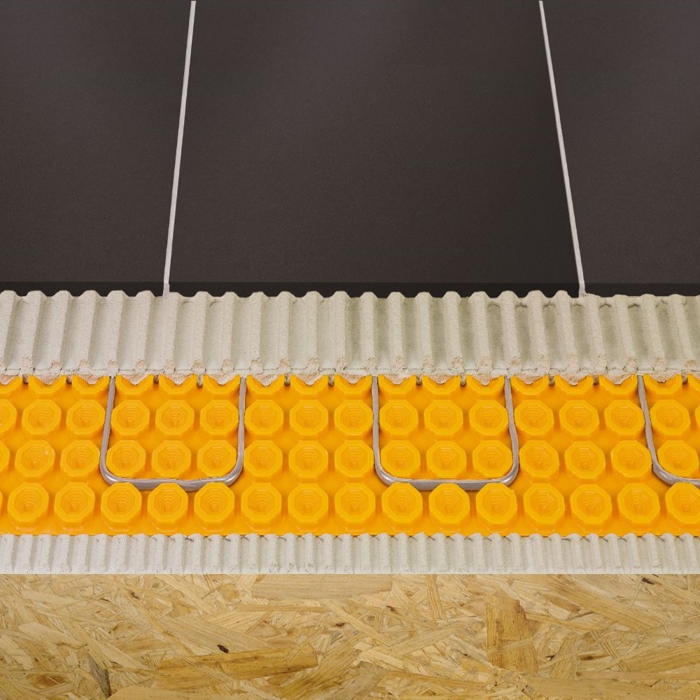 slide 3 of 6, Schluter Systems 120-volt Radiant Ditra-Heat-E-HK 105.8-ft x Warming wire 32-sq ft, 1 ct