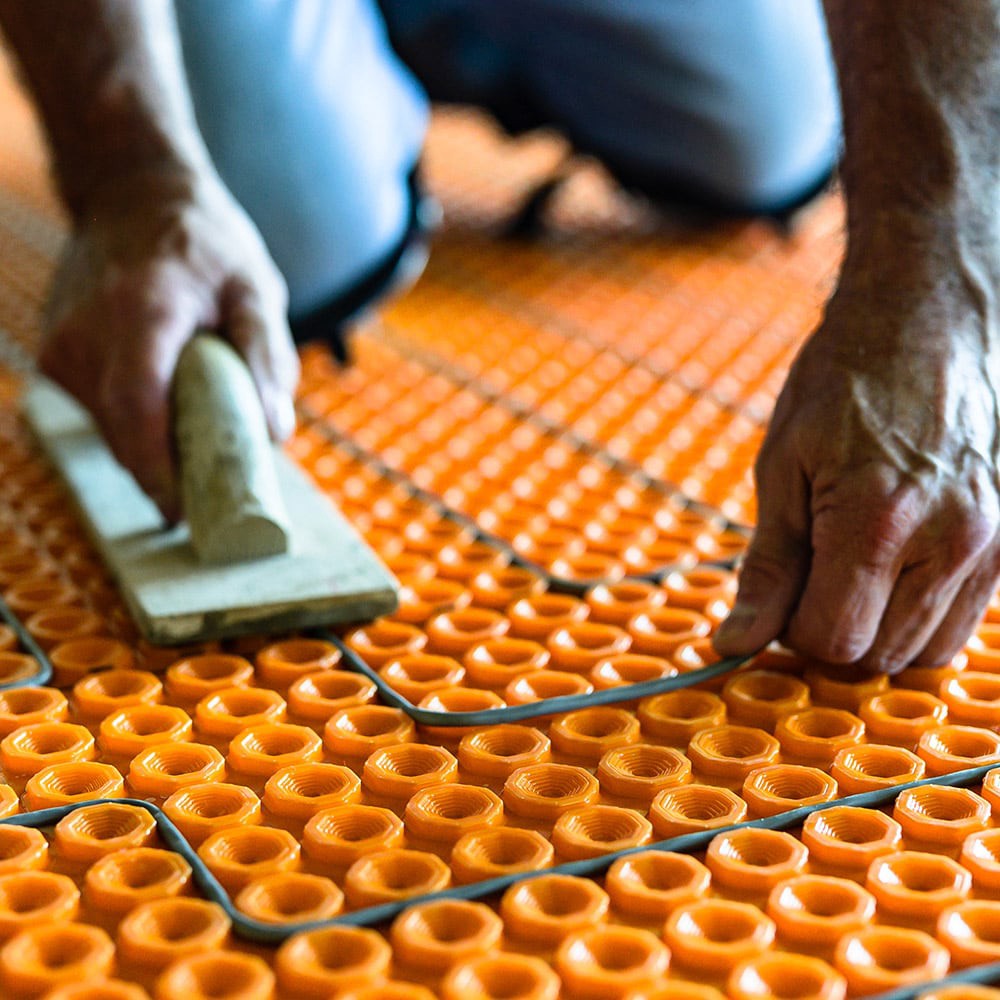 slide 4 of 6, Schluter Systems 120-volt Radiant Ditra-Heat-E-HK 105.8-ft x Warming wire 32-sq ft, 1 ct