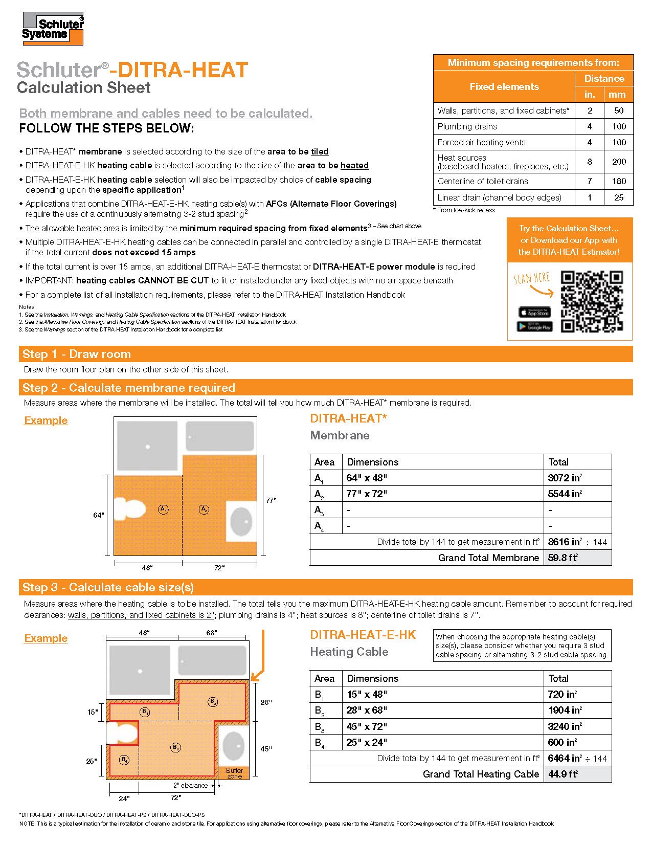 slide 6 of 6, Schluter Systems 120-volt Radiant Ditra-Heat-E-HK 105.8-ft x Warming wire 32-sq ft, 1 ct