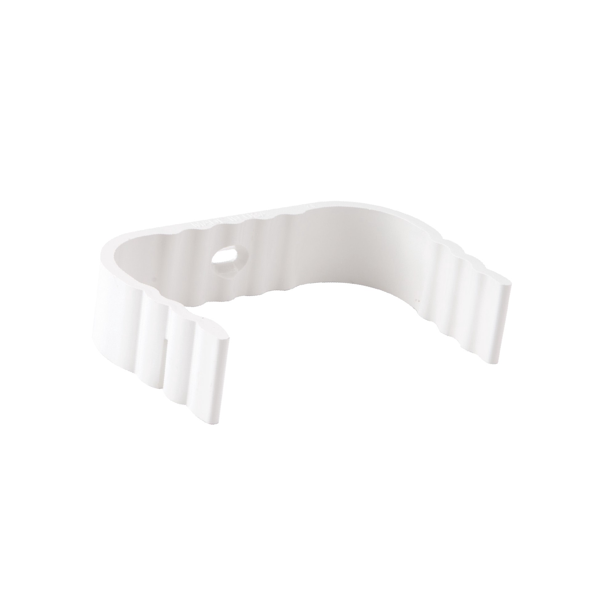 slide 5 of 5, Amerimax Traditional Vinyl 2-in White Downspout clip, 1 ct
