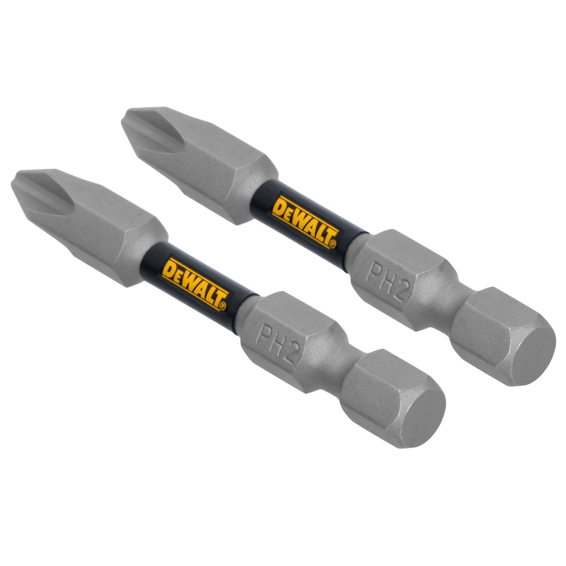 slide 3 of 6, DEWALT TOUGH GRIP 2-in #2 Phillips Screwdriver Bit 2 -Piece, 1 ct