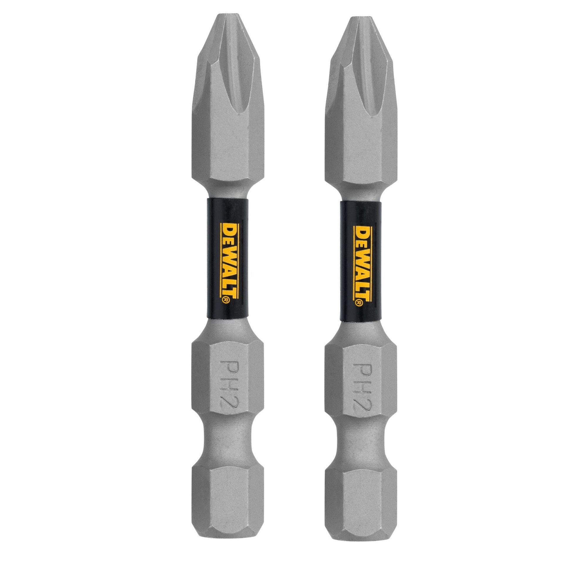 slide 1 of 6, DEWALT TOUGH GRIP 2-in #2 Phillips Screwdriver Bit 2 -Piece, 1 ct