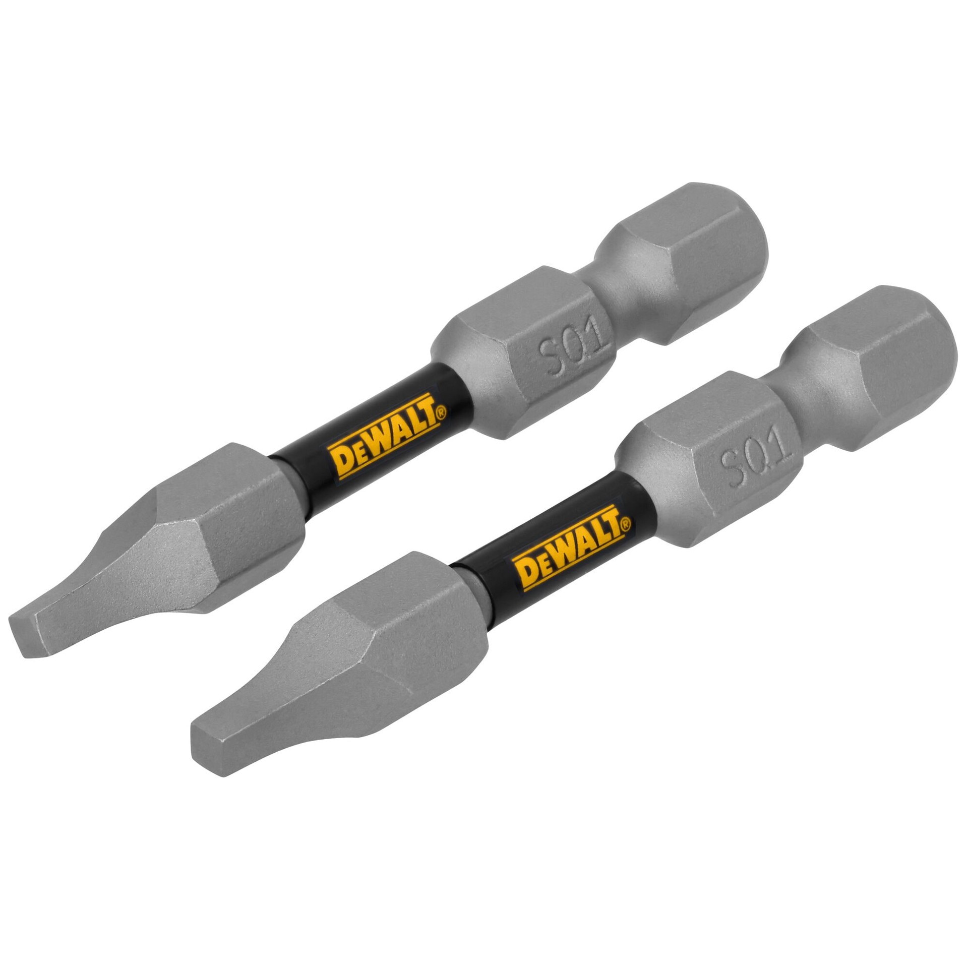 slide 2 of 6, DEWALT TOUGH GRIP 2-in #1 Square/Robertson Screwdriver Bit 2 -Piece, 1 ct