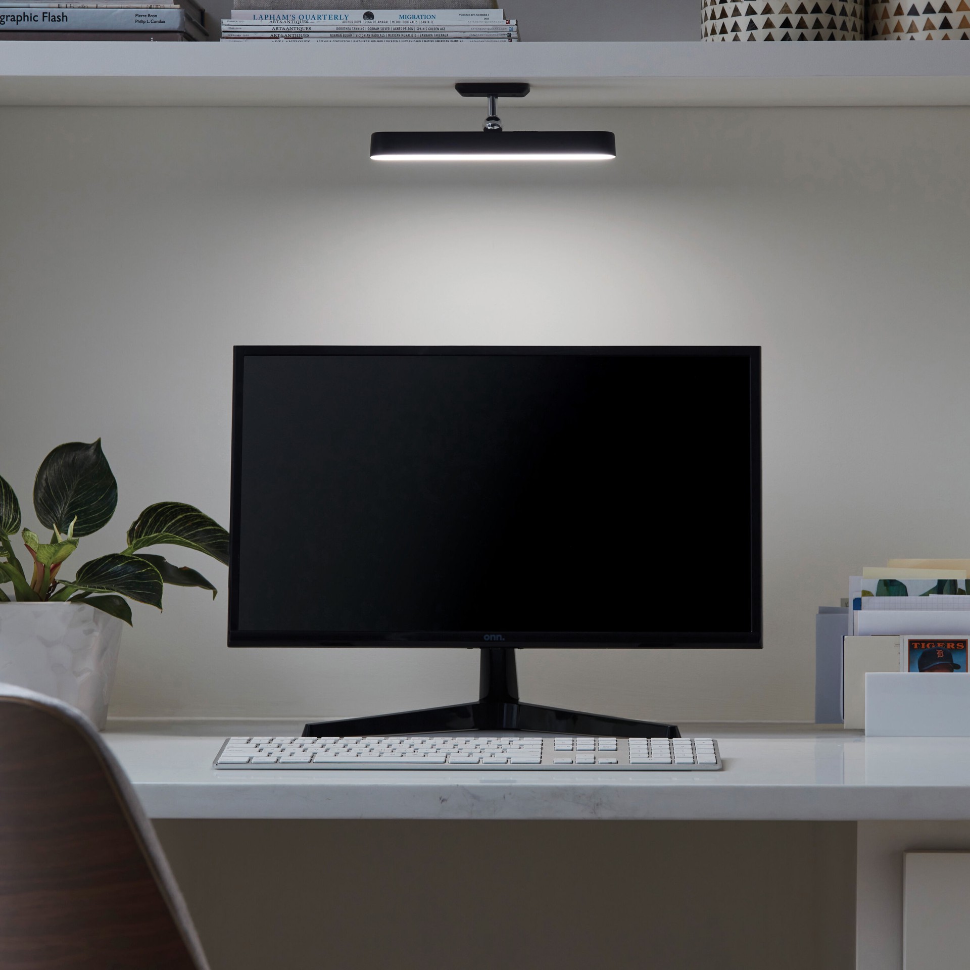 slide 4 of 6, Utilitech Black LED Hardwired Picture Light, 1 ct