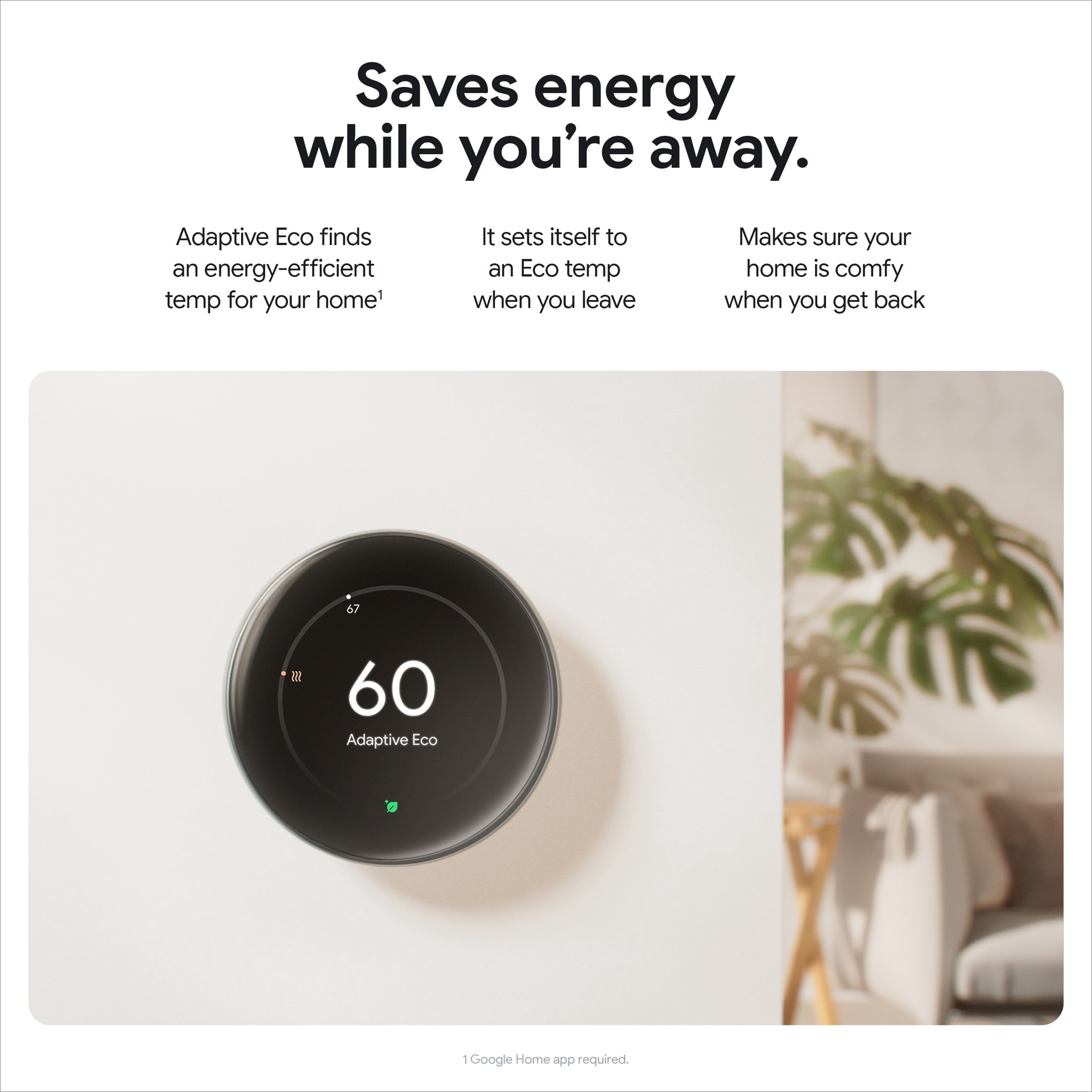 slide 3 of 6, Google Nest Learning Thermostat (4th Gen) with Temp Sensor - Polished Gold, 1 ct