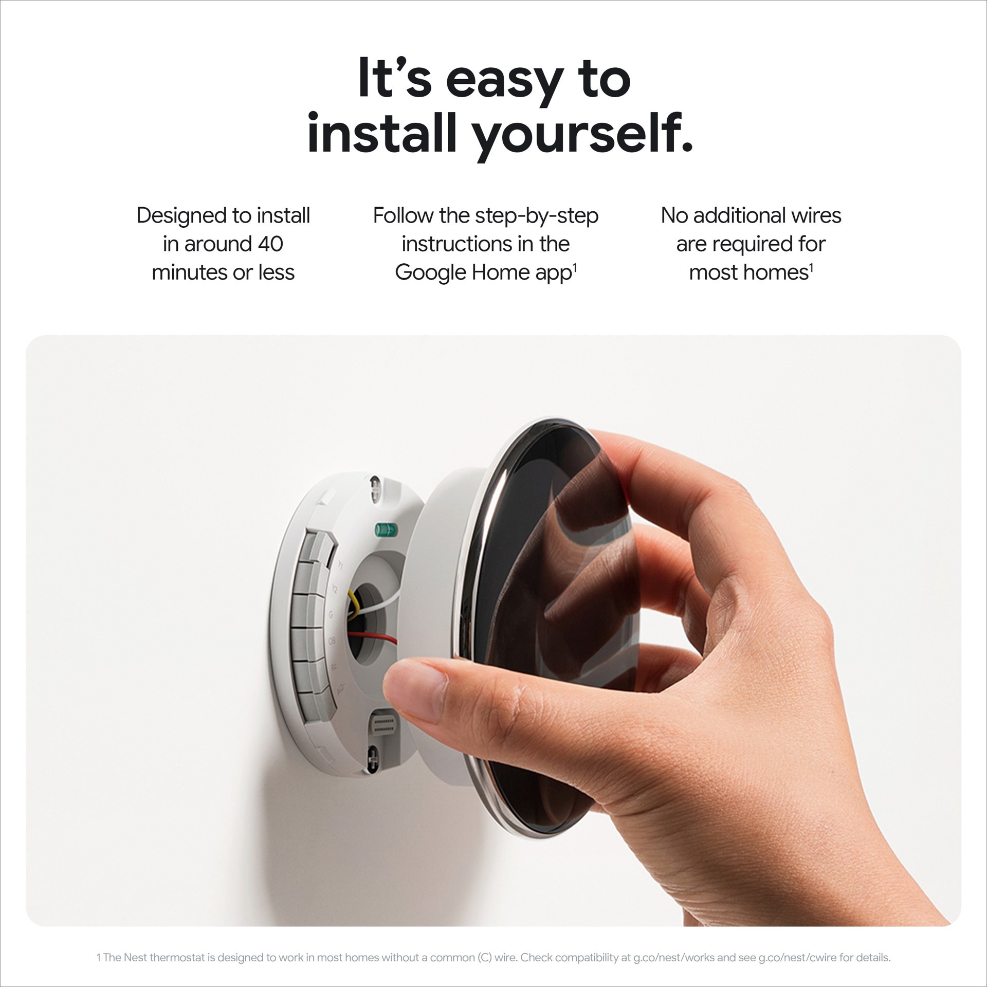 slide 5 of 6, Google Nest Learning Thermostat (4th Gen) with Temp Sensor - Polished Gold, 1 ct