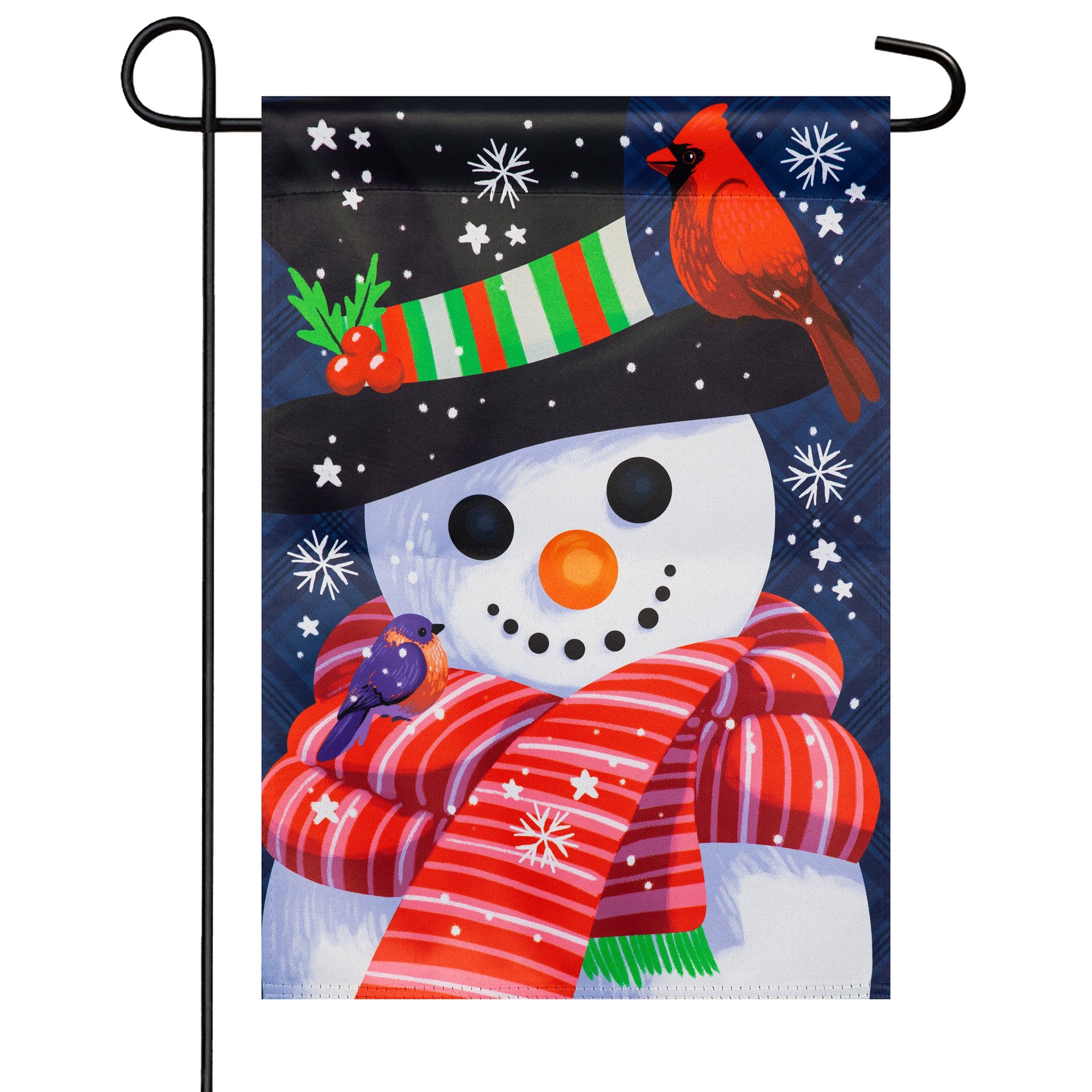 slide 2 of 6, Style Selections 1-ft W x 1.5-ft H Winter Garden flag, 1 ct
