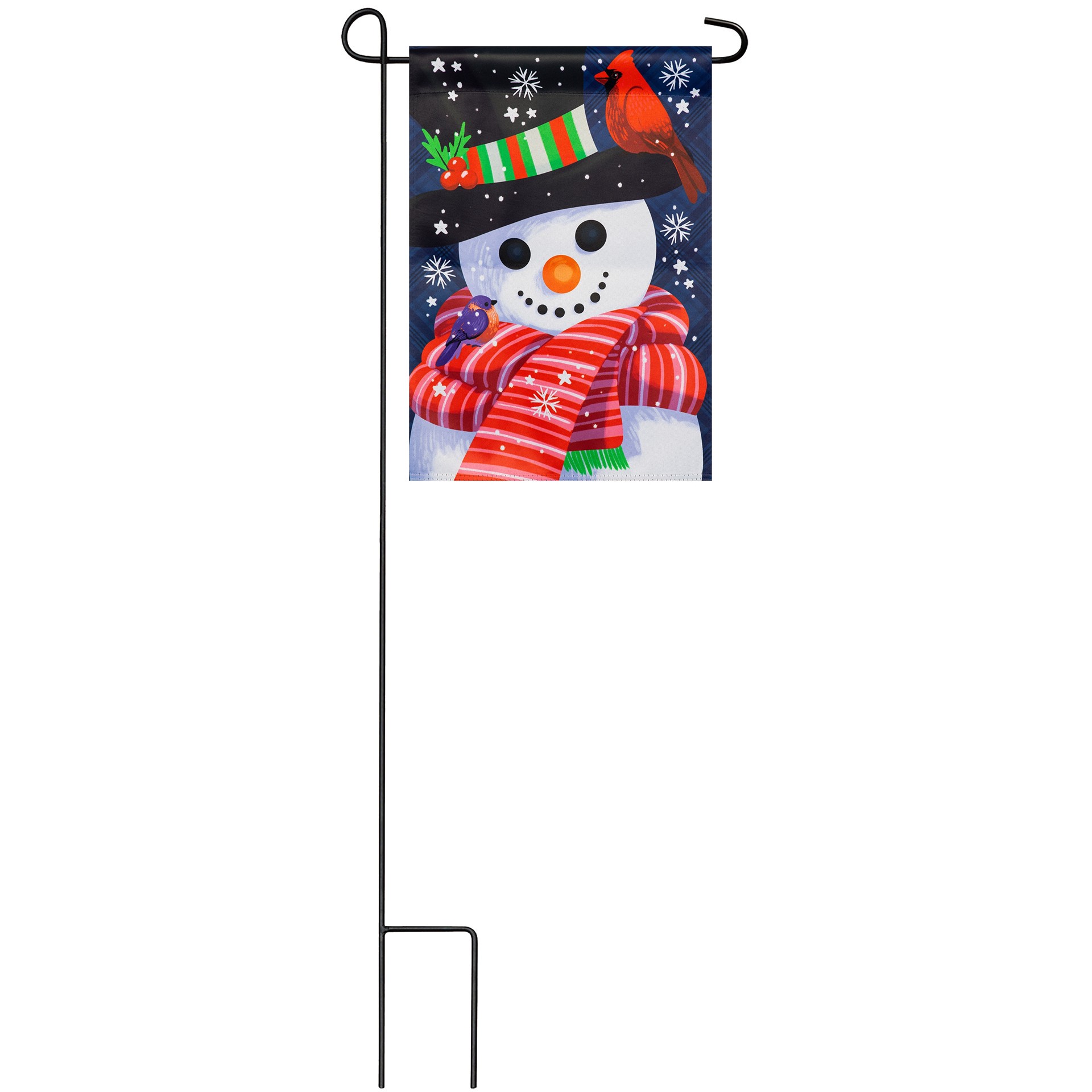 slide 3 of 6, Style Selections 1-ft W x 1.5-ft H Winter Garden flag, 1 ct