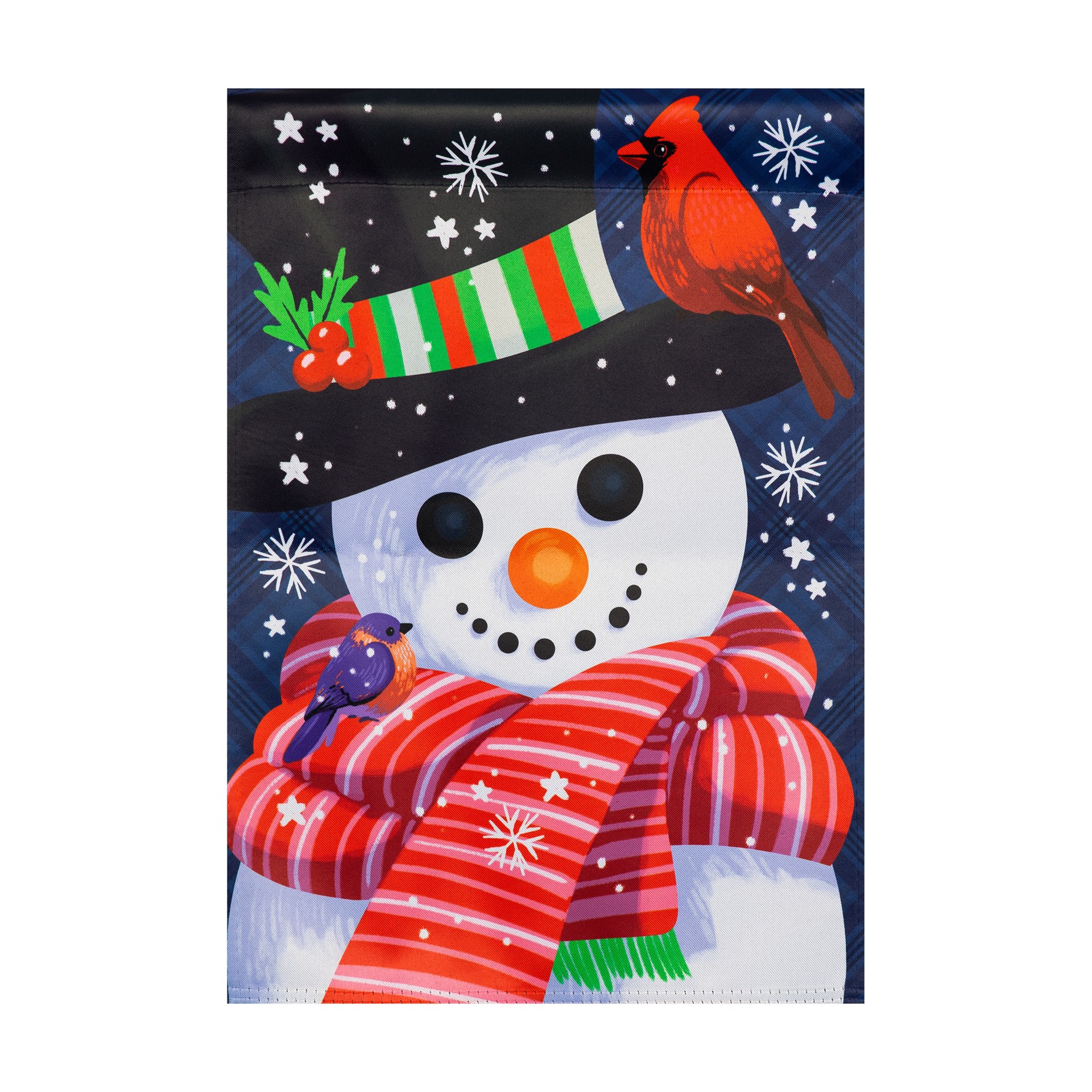 slide 1 of 6, Style Selections 1-ft W x 1.5-ft H Winter Garden flag, 1 ct