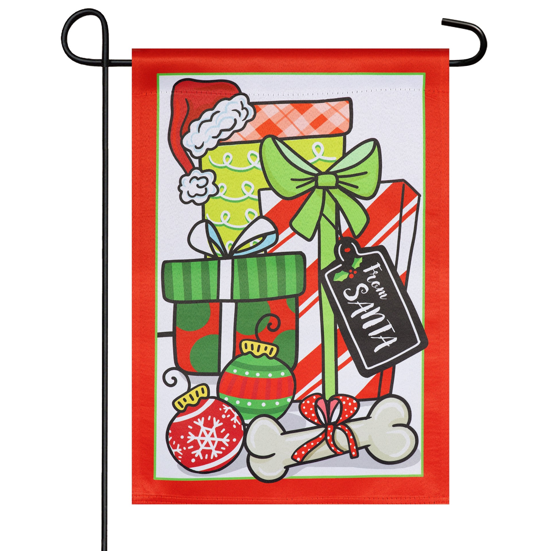 slide 2 of 6, Style Selections 1-ft W x 1.5-ft H Christmas Garden flag, 1 ct