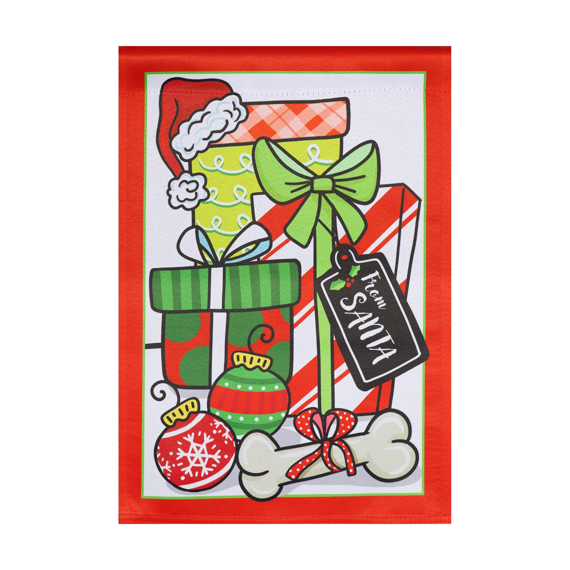 slide 1 of 6, Style Selections 1-ft W x 1.5-ft H Christmas Garden flag, 1 ct