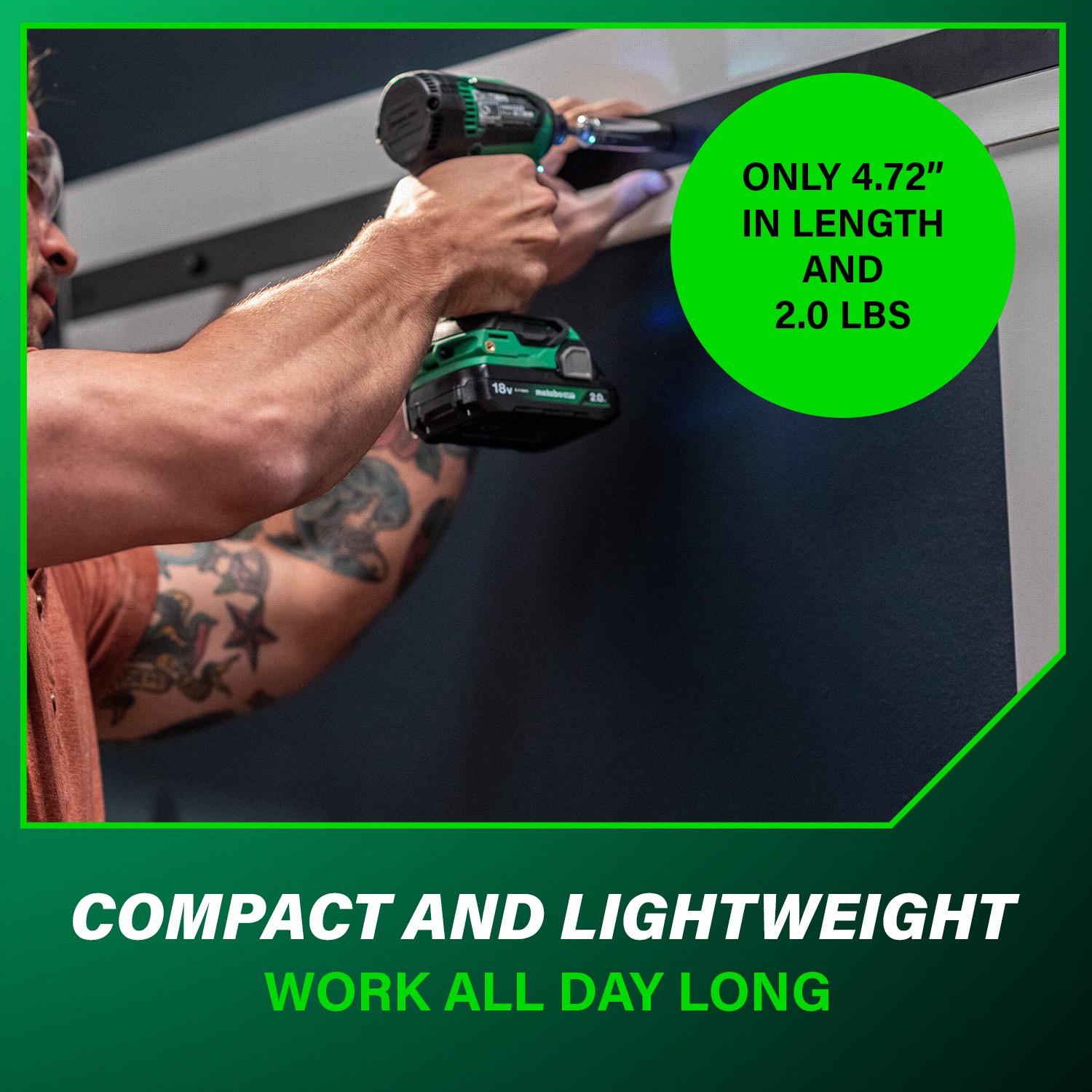 slide 6 of 6, Metabo HPT 18-volt 1/4-in Brushless Cordless Impact Driver (Battery Included and Charger Included and Soft Bag included), 1 ct