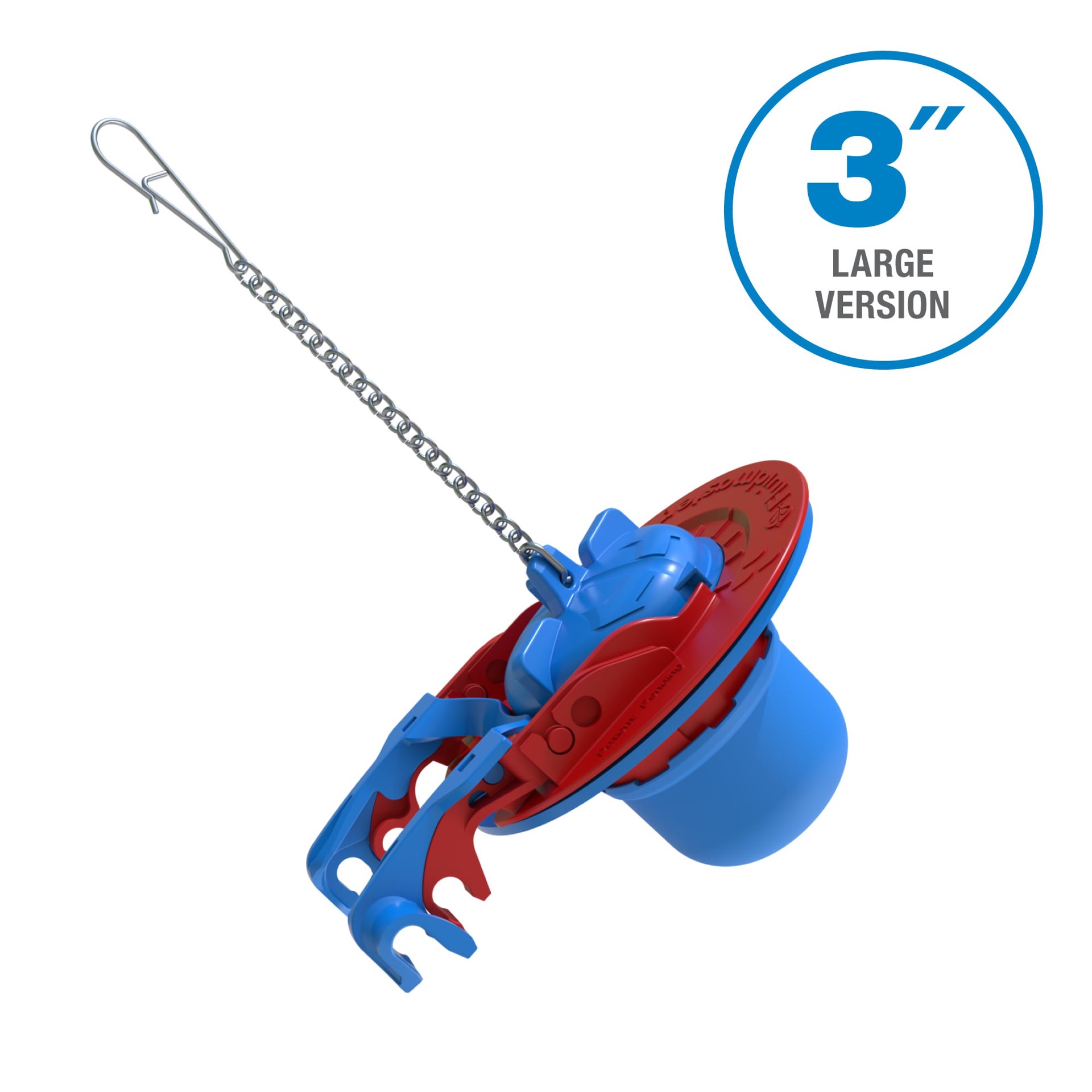 slide 5 of 6, Fluidmaster Super Flapper 3-in Plastic Universal Toilet Flapper, 2-in or 3-in, 1 ct