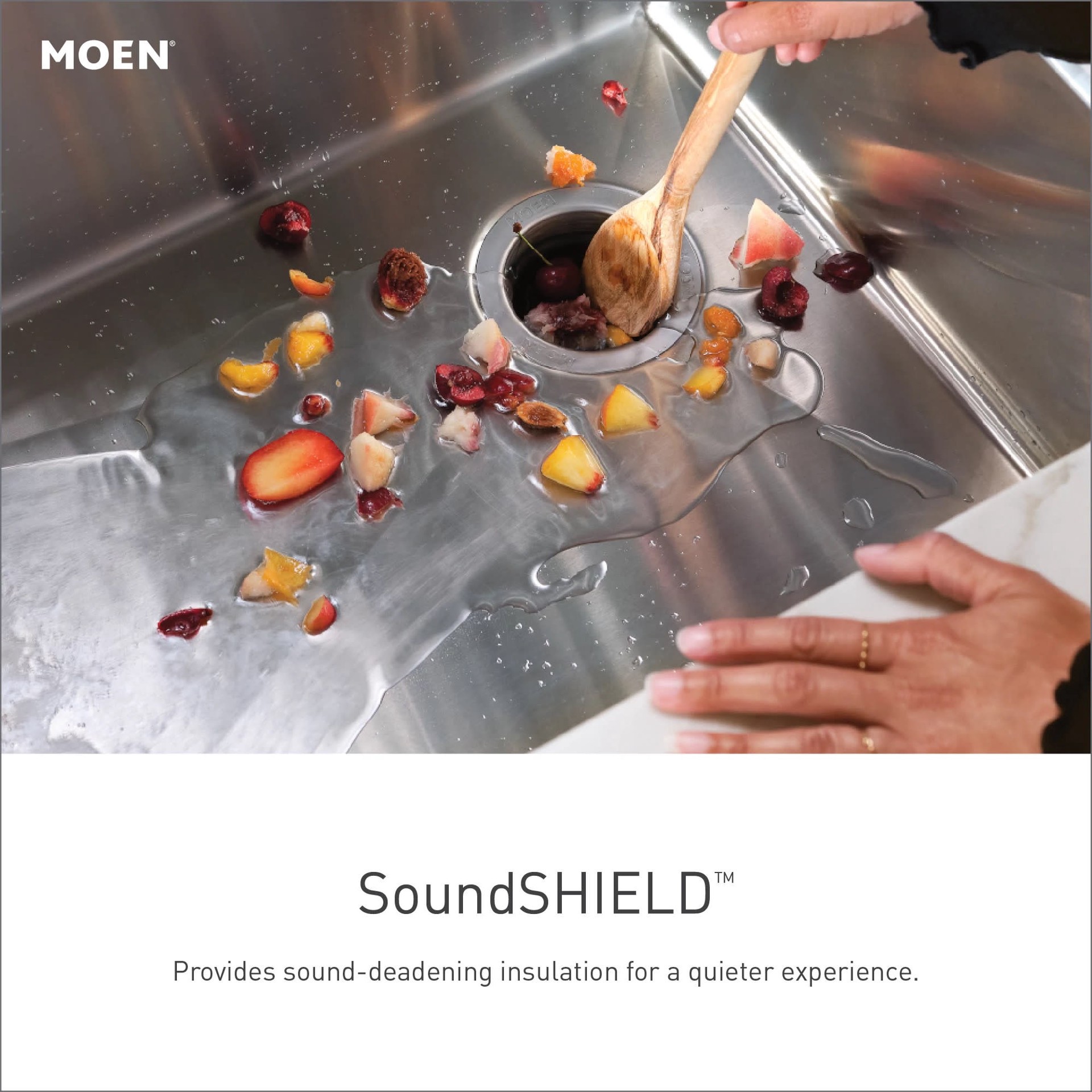slide 4 of 6, Moen Islet Drop-in or undermount 33-in x 22-in Stainless steel Single bowl 18 -Gauge Workstation Kitchen Sink, 1 ct