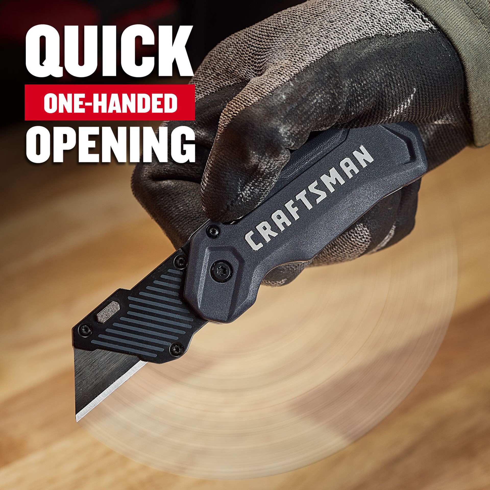 slide 3 of 6, CRAFTSMAN 3/4-in 1 -Blade Folding Utility Knife, 1 ct