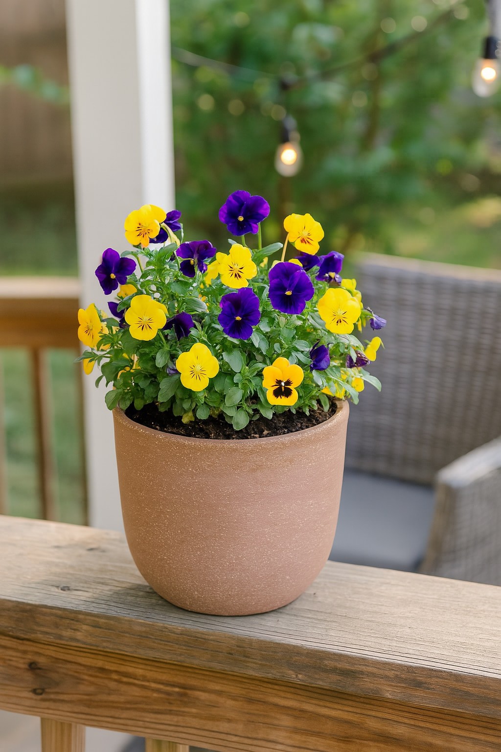 slide 3 of 5, allen + roth Round 8.3-in W x 8.66-in L Red Terracotta Indoor/Outdoor Planter, 1 ct