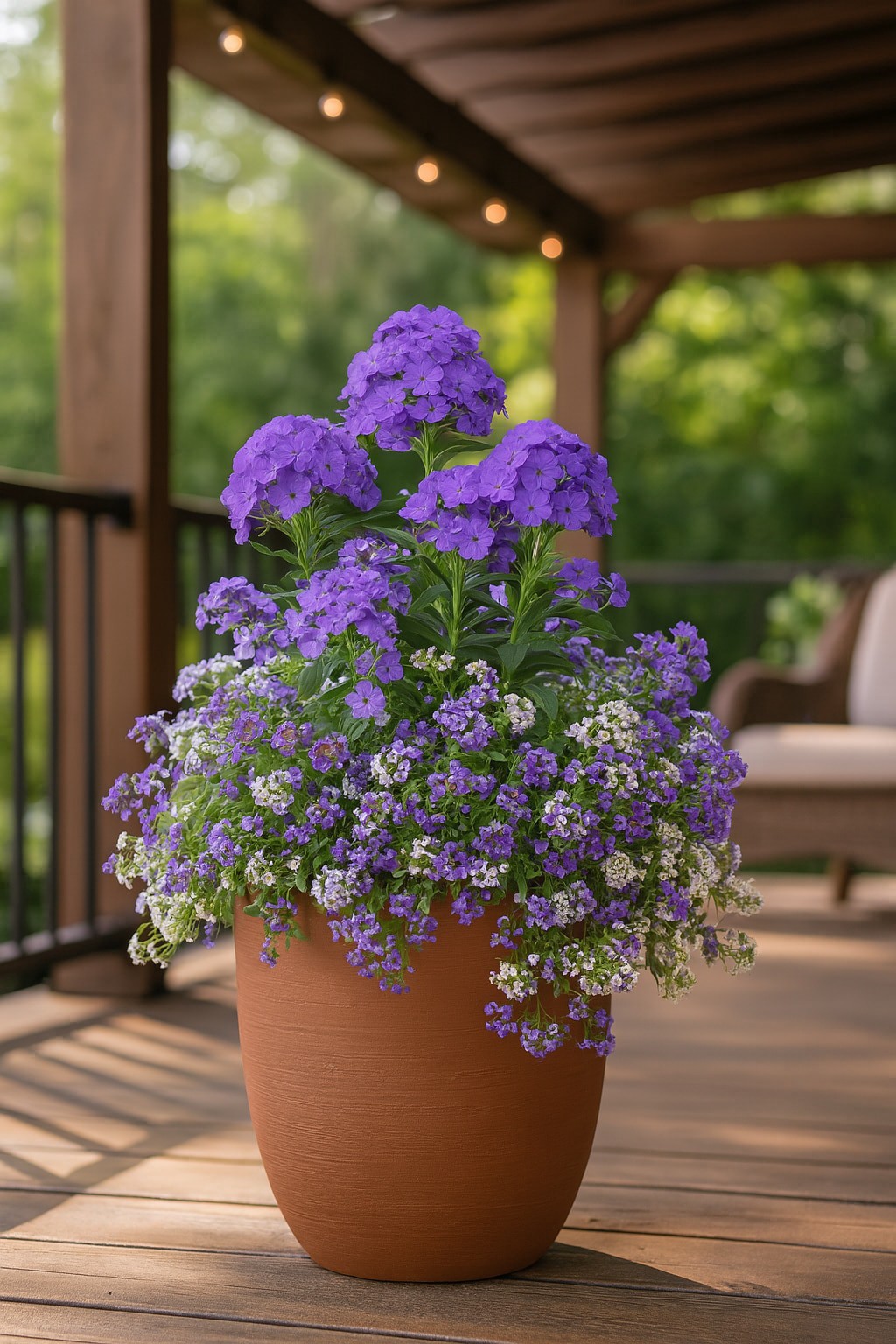 slide 5 of 5, allen + roth Round 8.3-in W x 8.66-in L Red Terracotta Indoor/Outdoor Planter, 1 ct