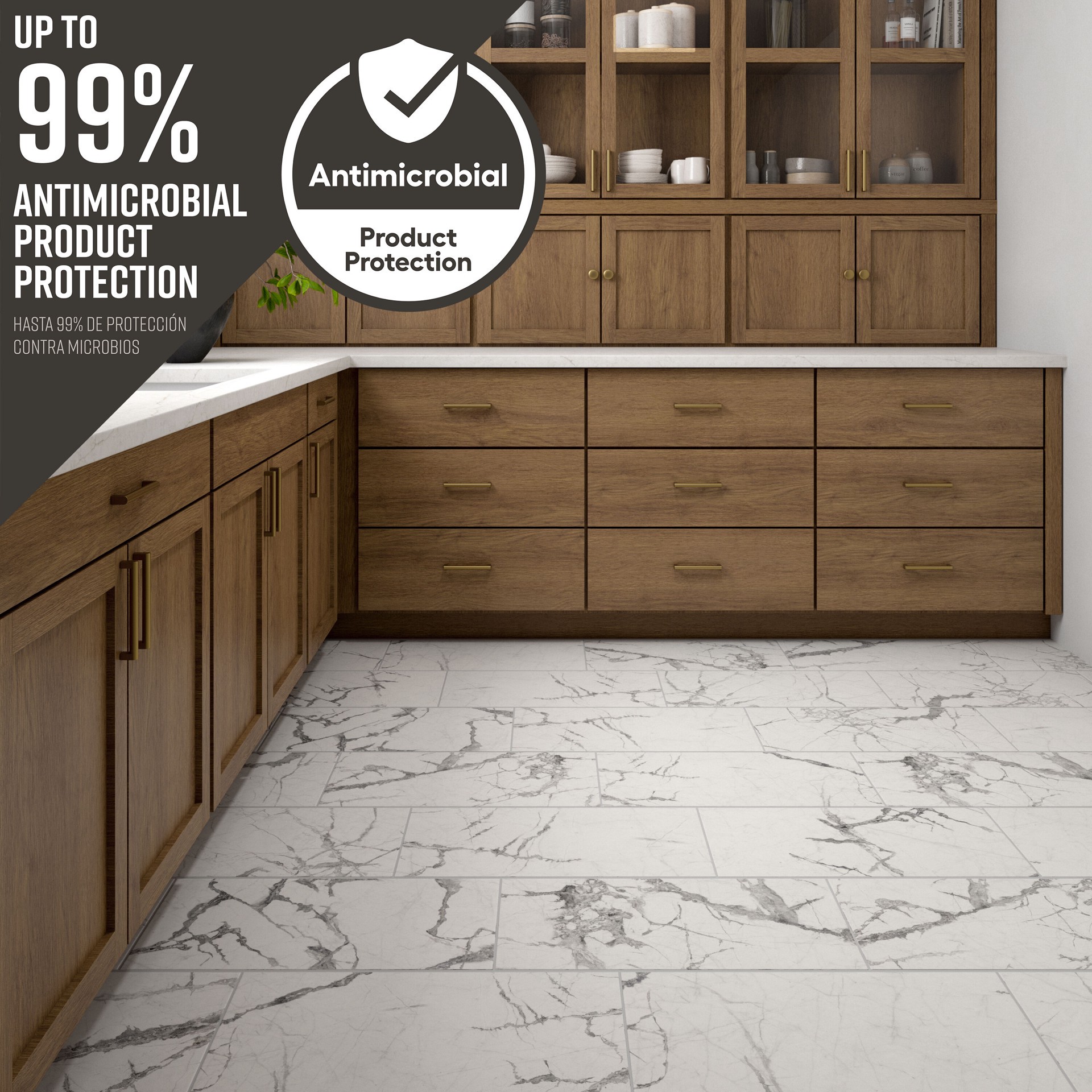 slide 4 of 6, STAINMASTER Picasso Grey 12-in x 24-in Matte Porcelain Floor and Wall Tile ( 1.95-sq ft Piece ), 1 ct