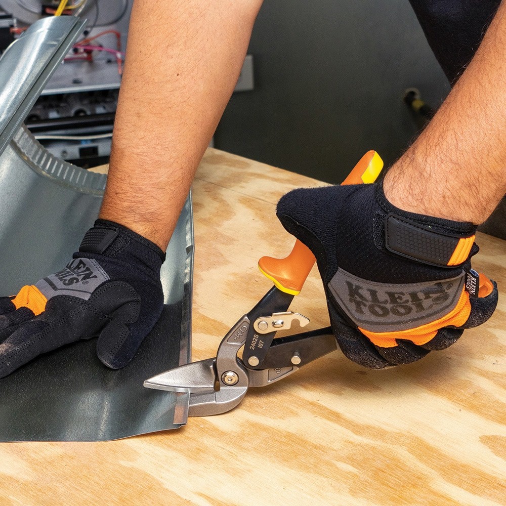 slide 5 of 6, Klein Tools Offset Straight-Cutting Aviation Snips, 1 ct