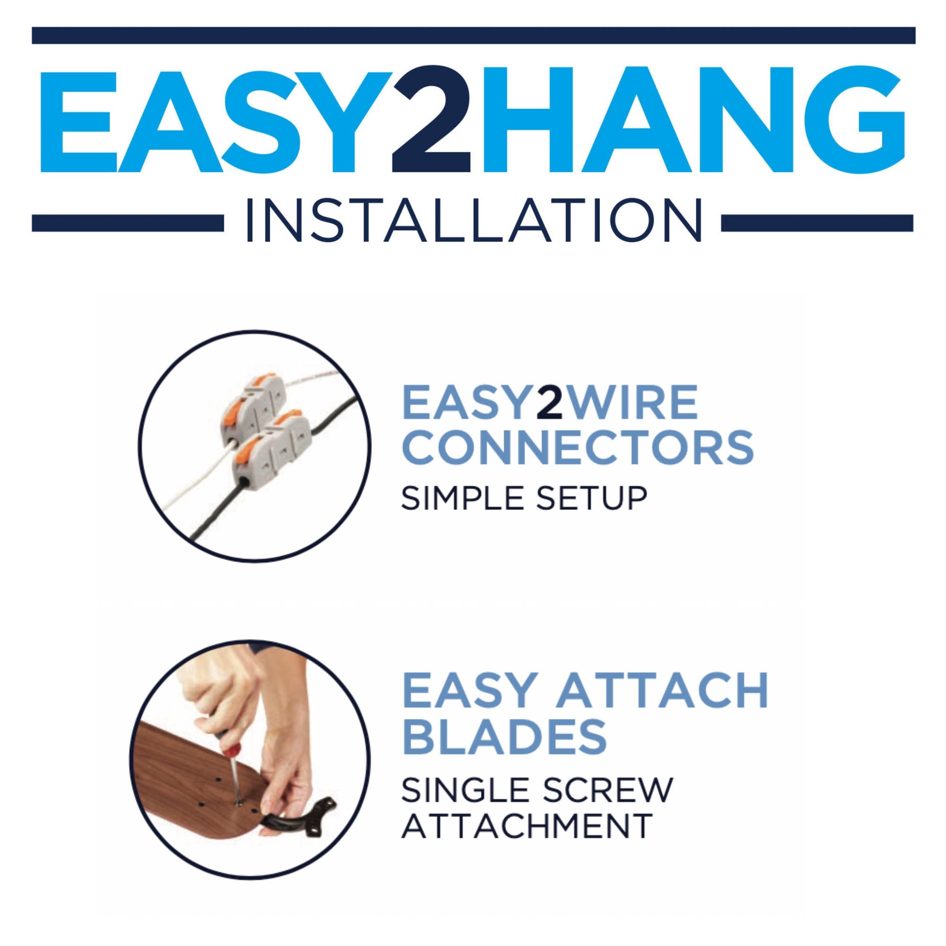 slide 5 of 6, Harbor Breeze Coachman Easy2Hang 52-in Matte Black with Matte Black/Dark Chocolate Blades Flush Mount Ceiling Fan With Light 5 -Blade, 1 ct
