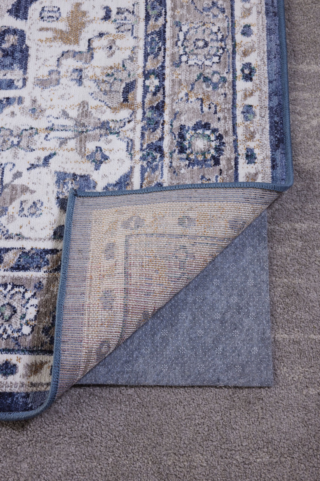 slide 2 of 4, allen + roth 2 x 4 (ft) Rectangular Polyester Non-Slip Rug Pad, 1 ct