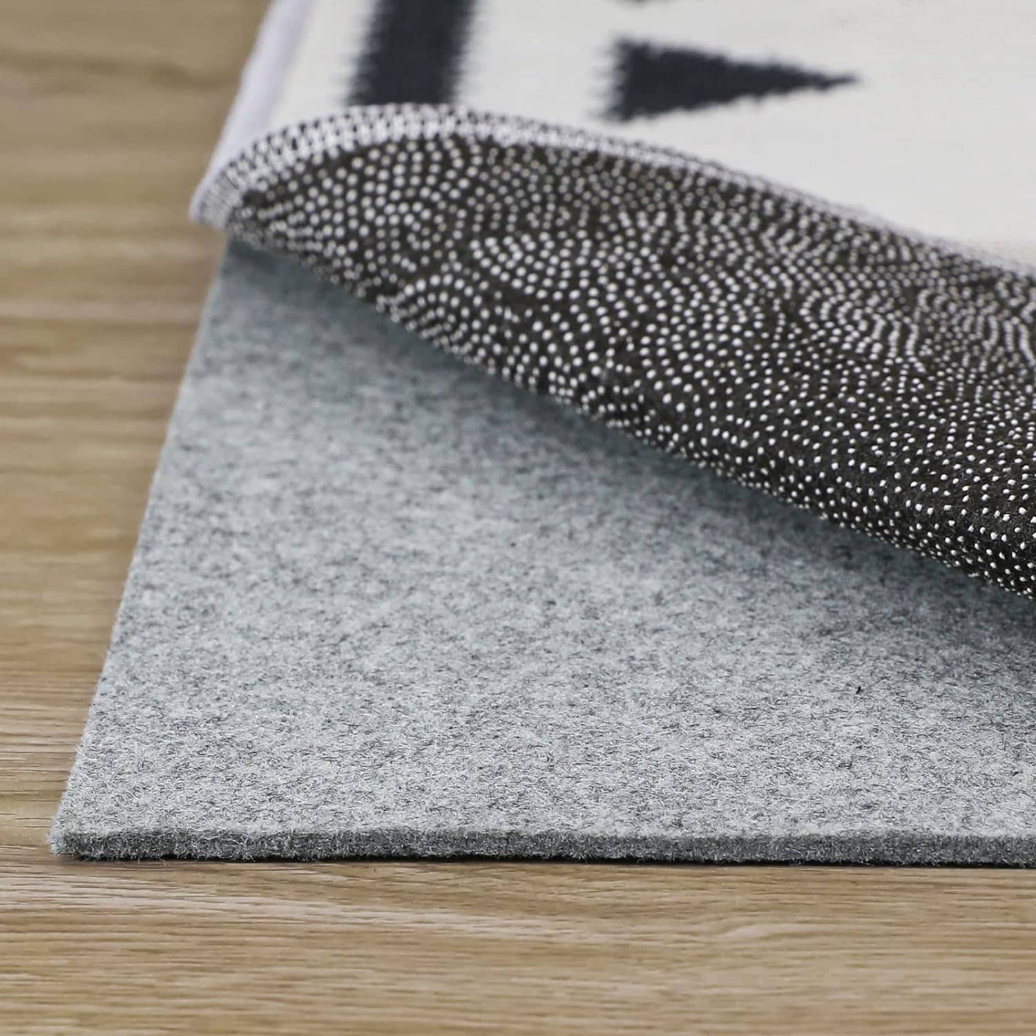 slide 3 of 4, allen + roth 2 x 4 (ft) Rectangular Polyester Non-Slip Rug Pad, 1 ct