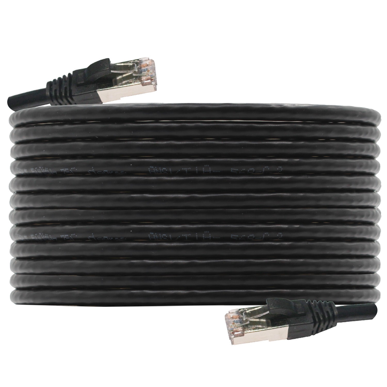 slide 2 of 6, Utilitech 50-ft Cat 6A Black Ethernet Cable, 1 ct