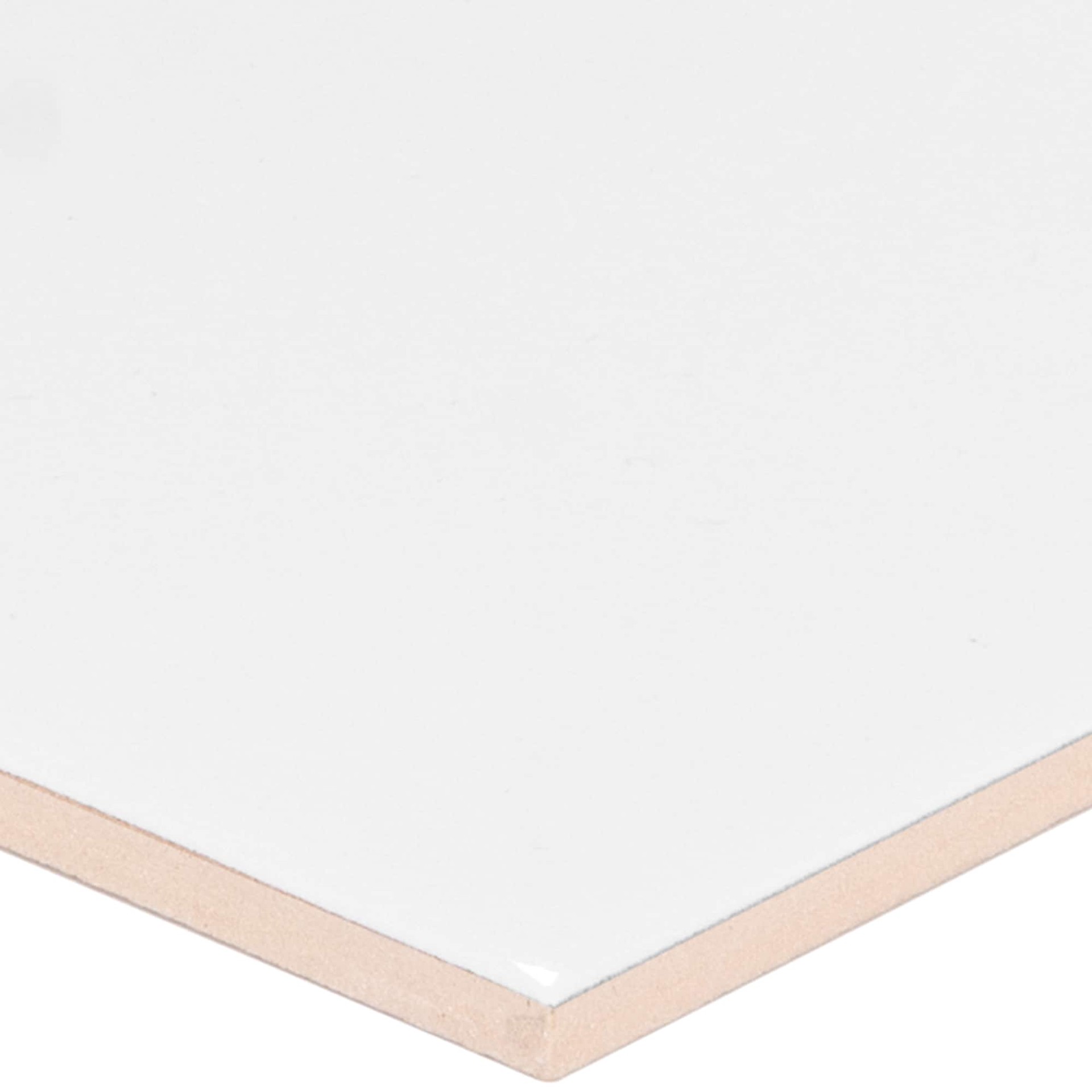 slide 5 of 6, Satori Hudson Brilliant White 4-1/4-in x 4-1/4-in Glossy Ceramic Subway Wall Tile ( 11.52-sq ft Carton ), 1 ct