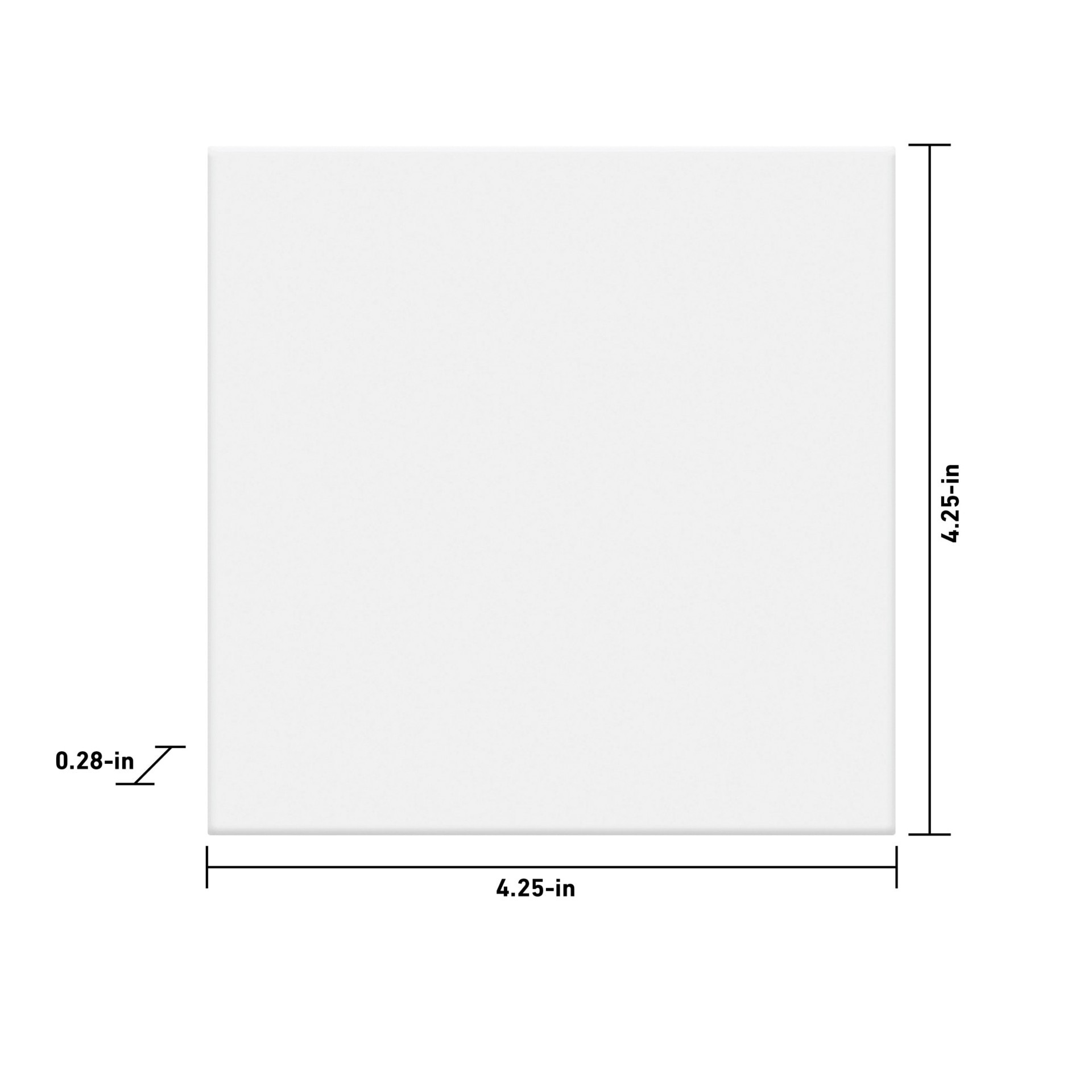 slide 6 of 6, Satori Hudson Brilliant White 4-1/4-in x 4-1/4-in Glossy Ceramic Subway Wall Tile ( 11.52-sq ft Carton ), 1 ct